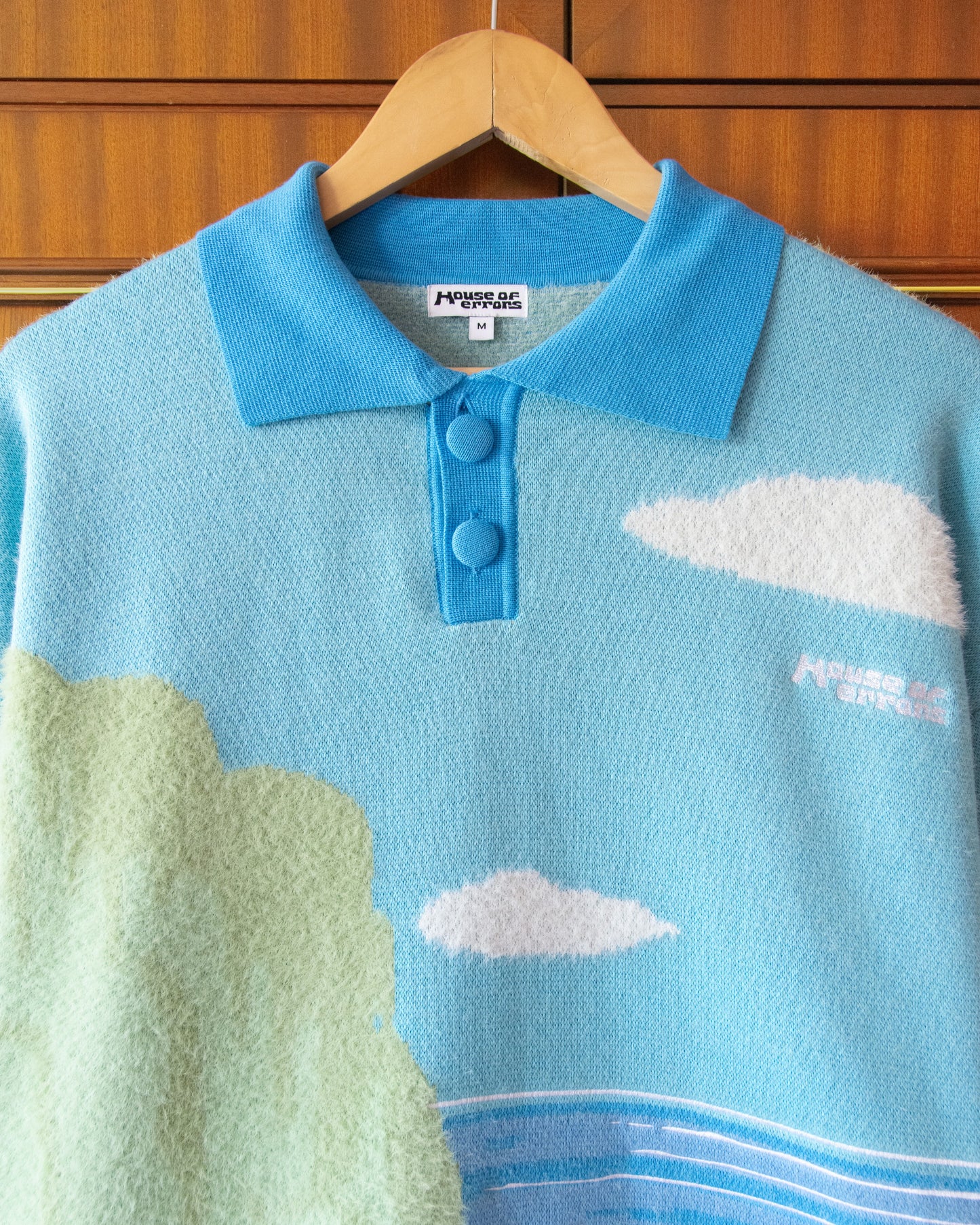 KNITTED SEASIDE RIDE POLO