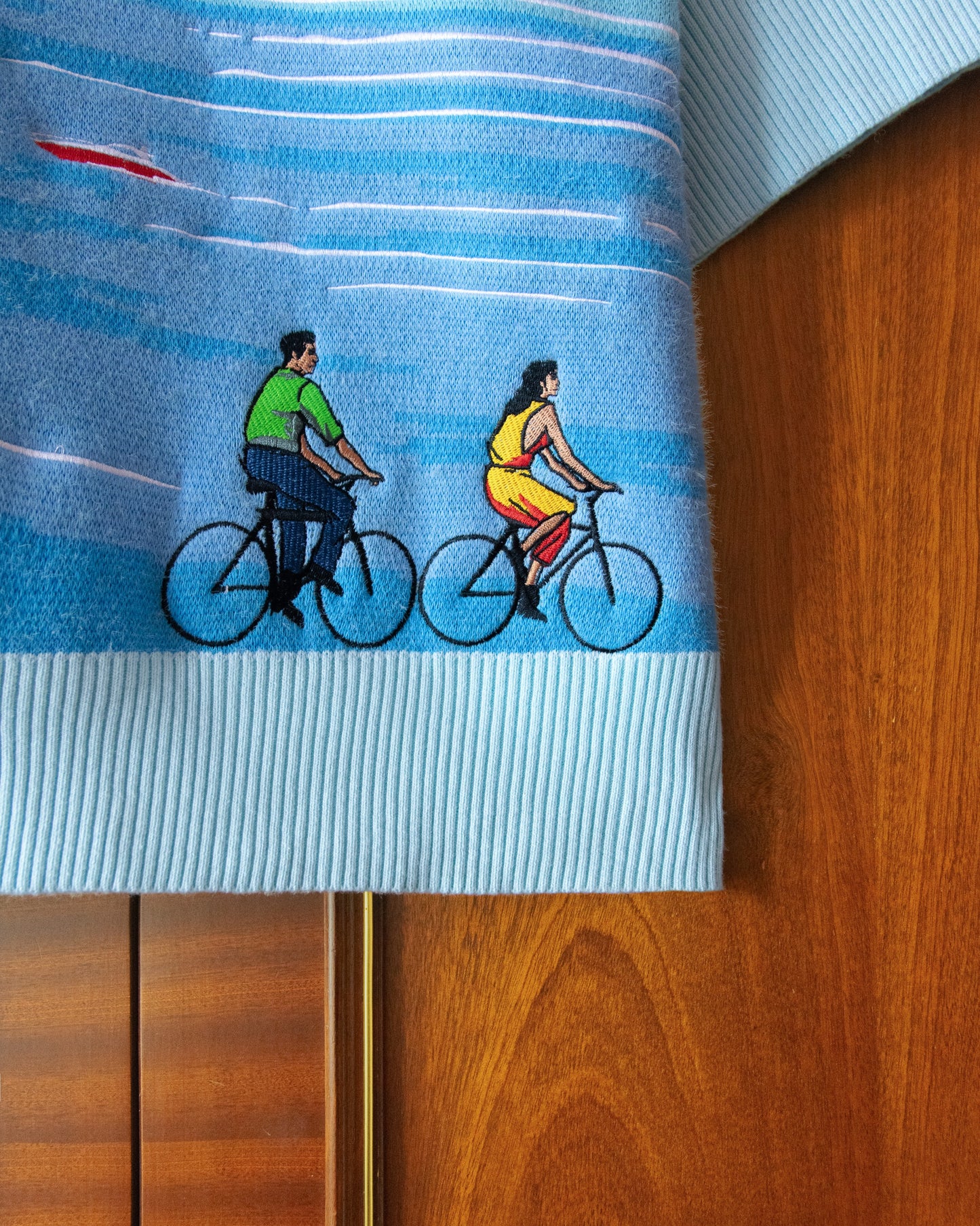 KNITTED SEASIDE RIDE POLO