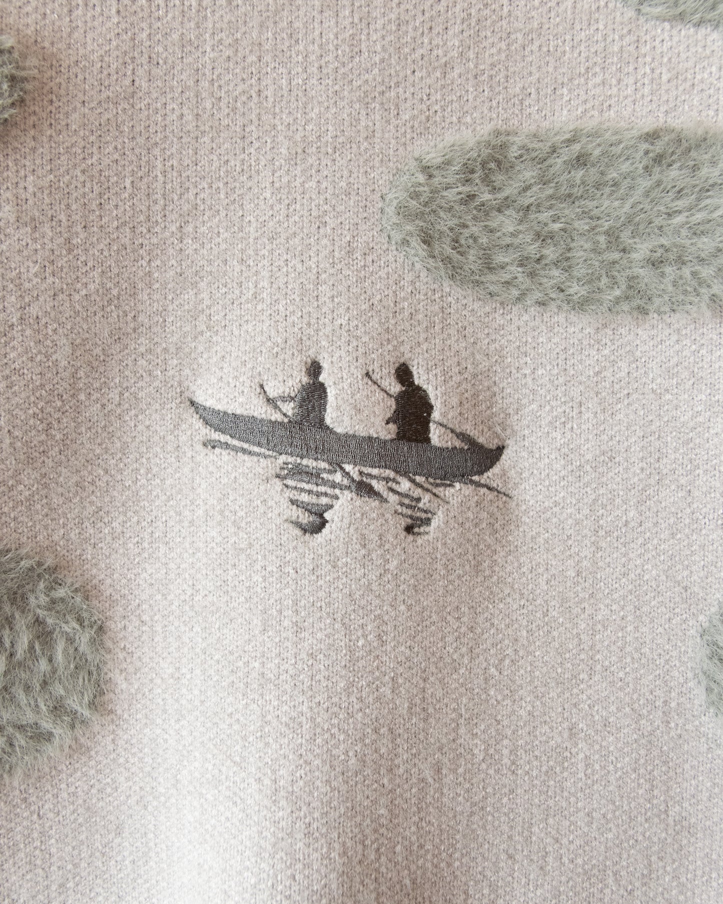 KNITTED BORNEO EXPEDITION SWEATER - GREY