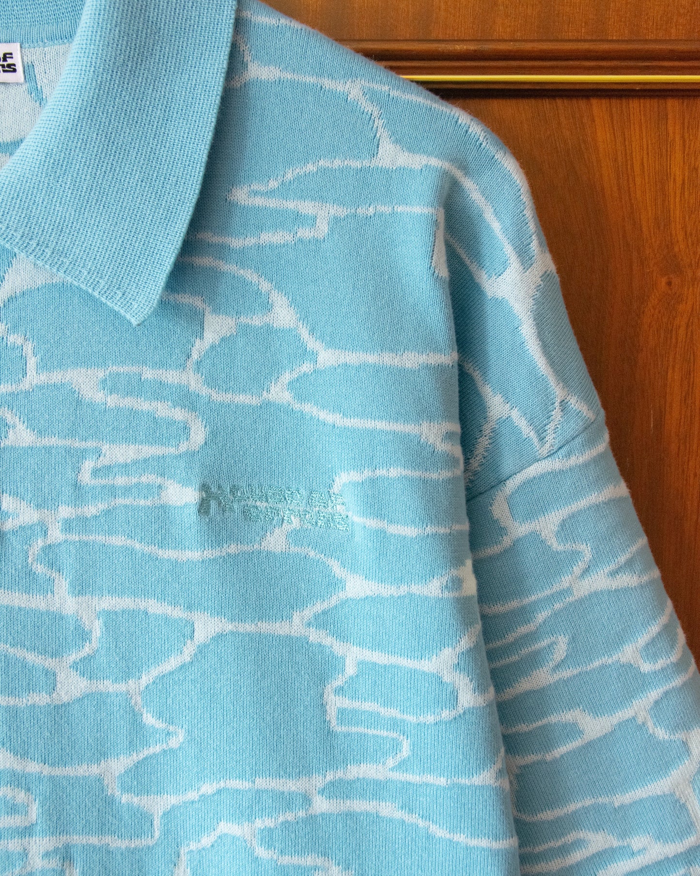 KNITTED COTTON FLOATING POLO