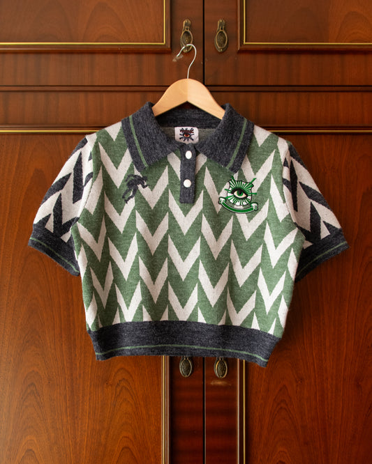 KNITTED FOOTBALL POLO