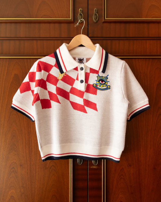 KNITTED FOOTBALL POLO