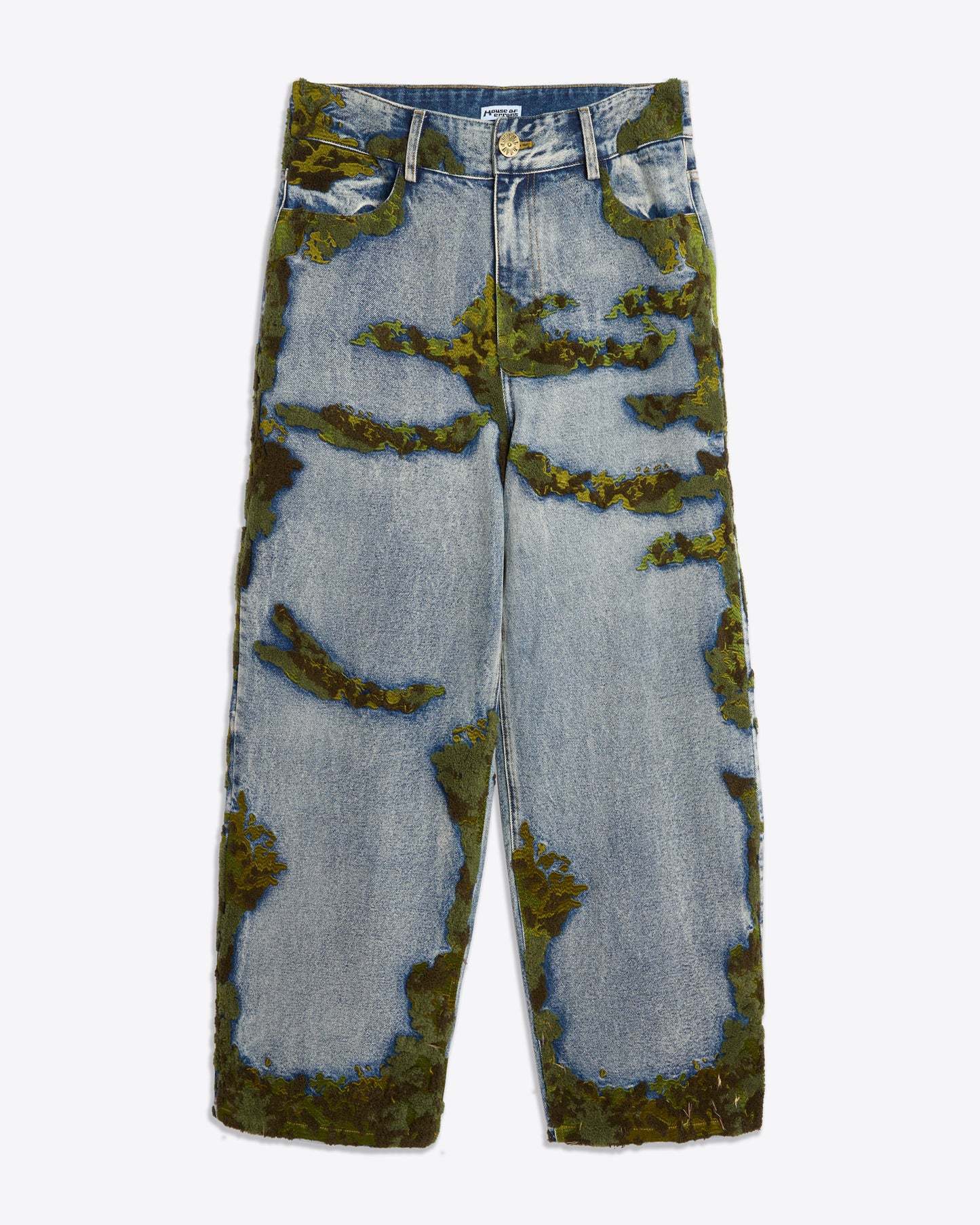EMBROIDERED MOSS JEANS (TEST)