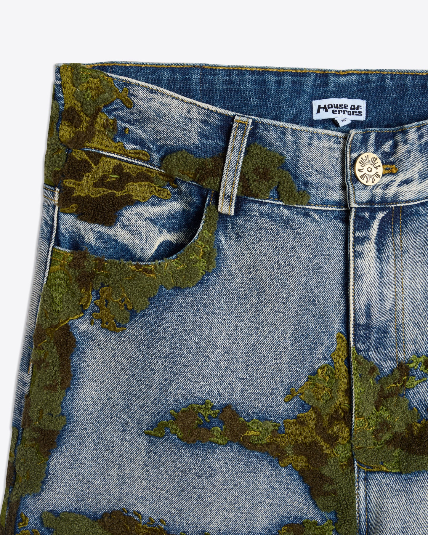 EMBROIDERED MOSS JEANS (TEST)