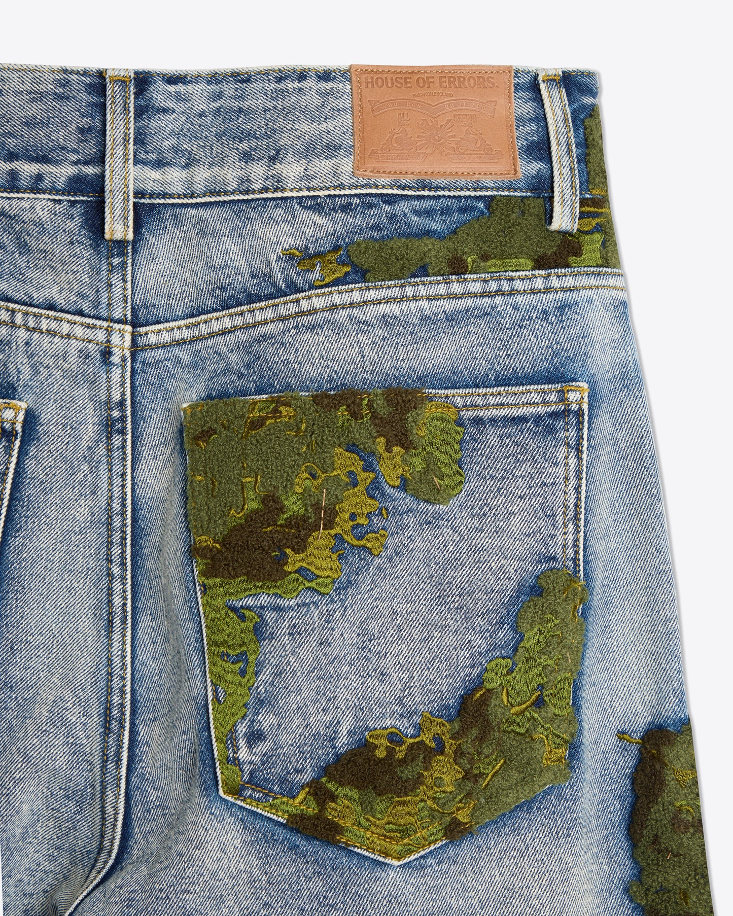 EMBROIDERED MOSS JEANS (TEST)