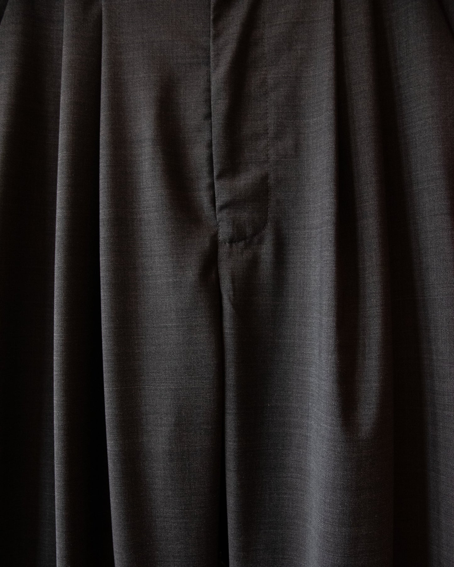 PLEATED WOOL FLOCK TROUSERS