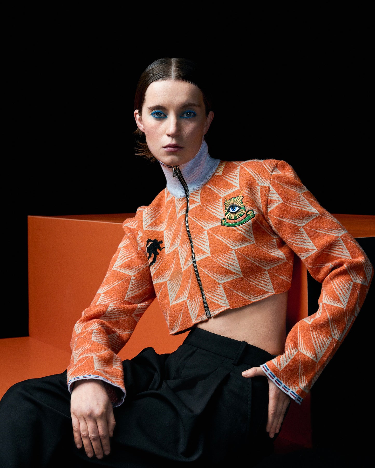 DUTCH SWAN WOMENS KNITTED FOOTBALL JACKET