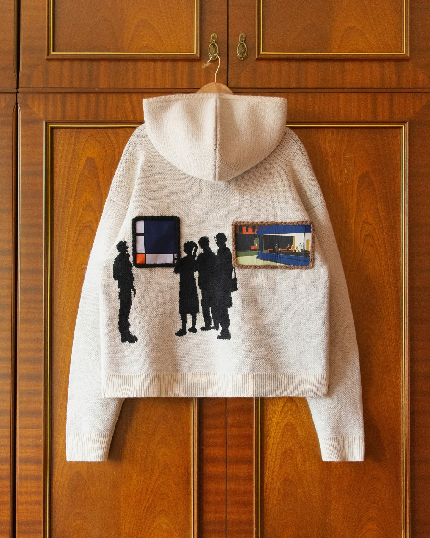 KNITTED GALLERY HOODIE