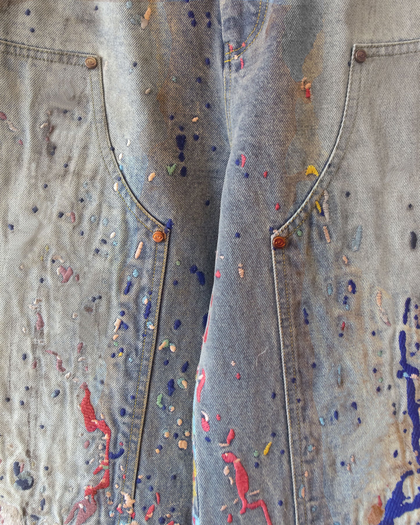 EMBROIDERED CARPENTER JEANS