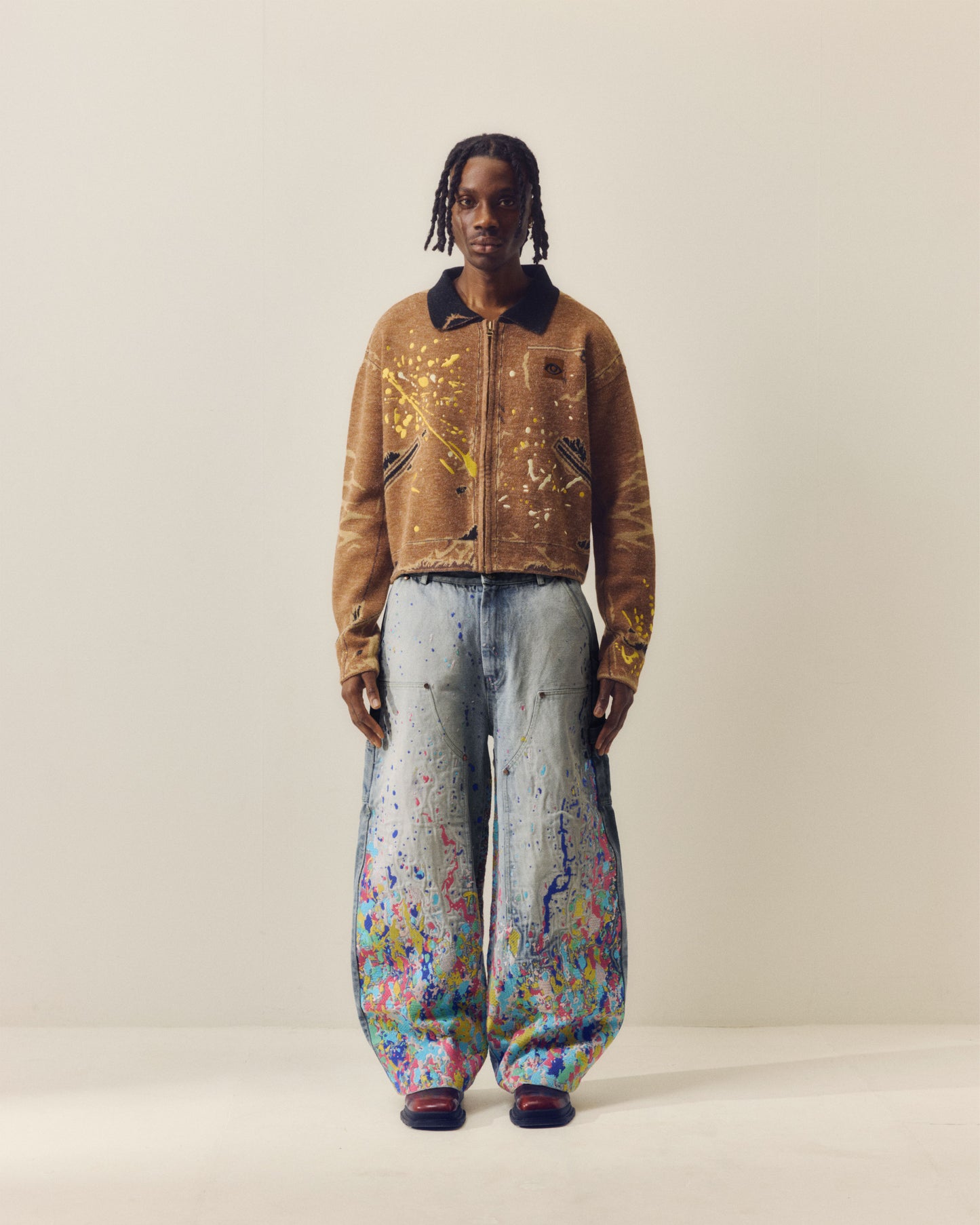 EMBROIDERED CARPENTER JEANS