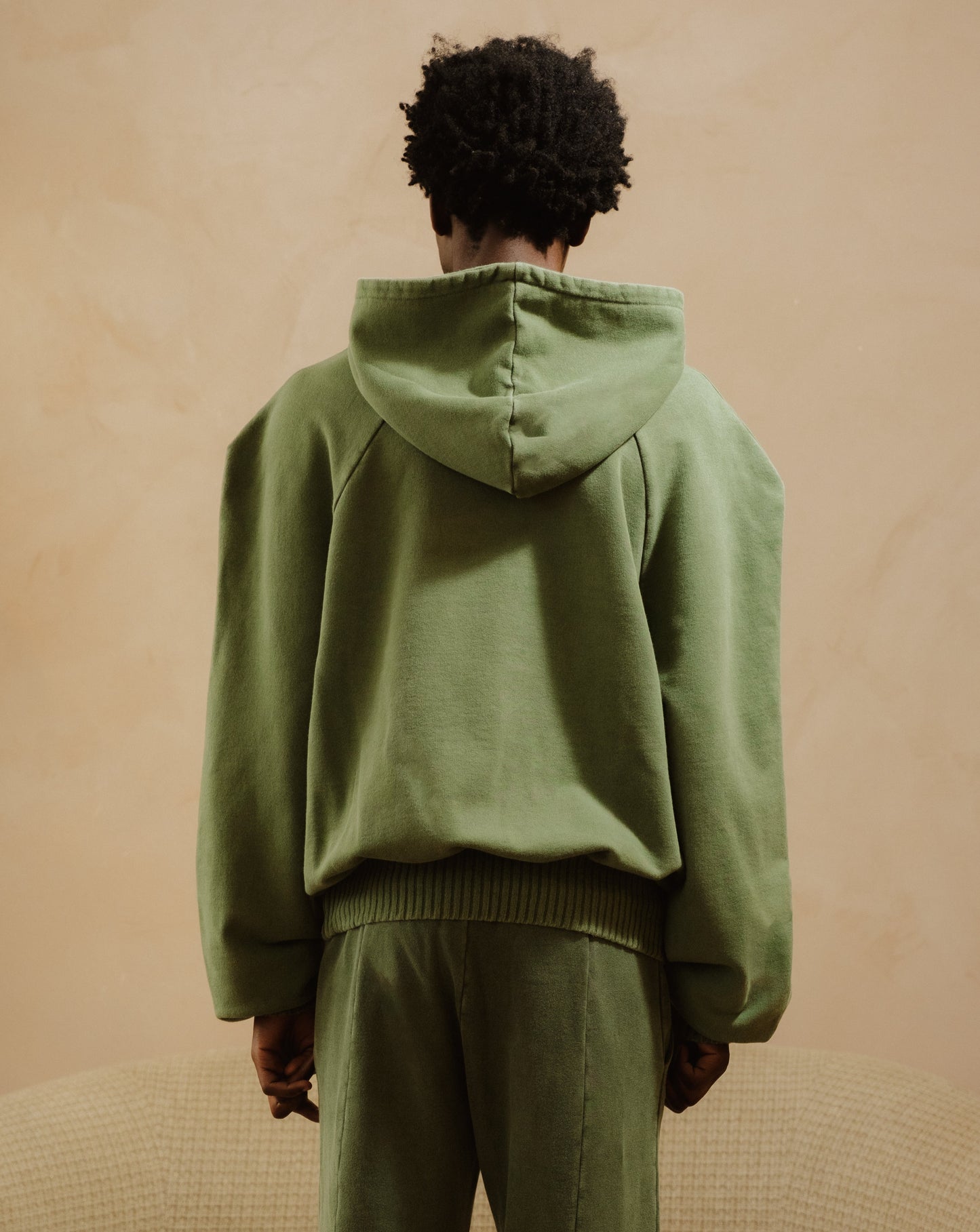 ALL-SEEING GARDEN EMBROIDERED HOODIE IN EMERALD