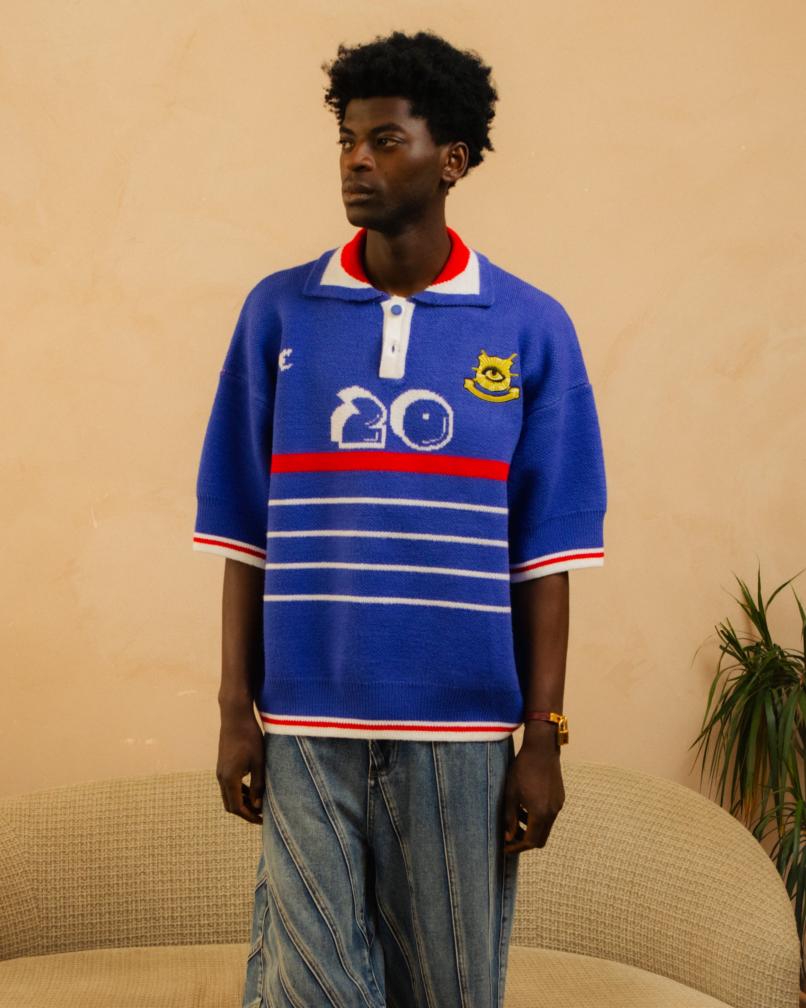 KNITTED FOOTBALL TOP - ZIZOU – HOUSE OF ERRORS
