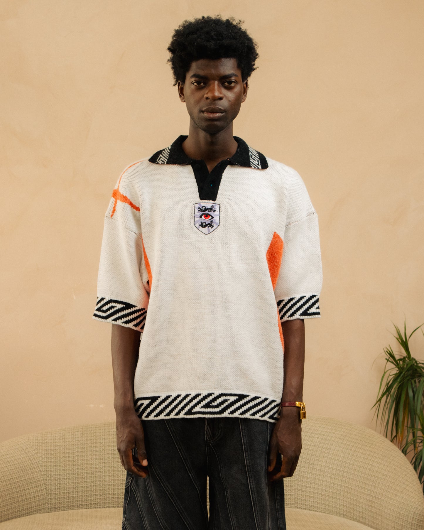 KNITTED FOOTBALL TOP - ENGLAND