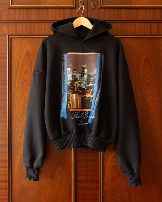 HOTEL ERRORS HOODIE - LONDON (BLACK)
