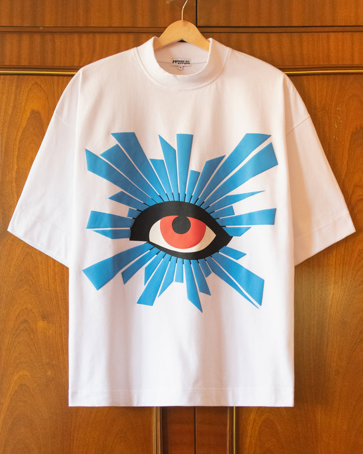 ALL-SEEING HEAVYWEIGHT TEE IN WHITE