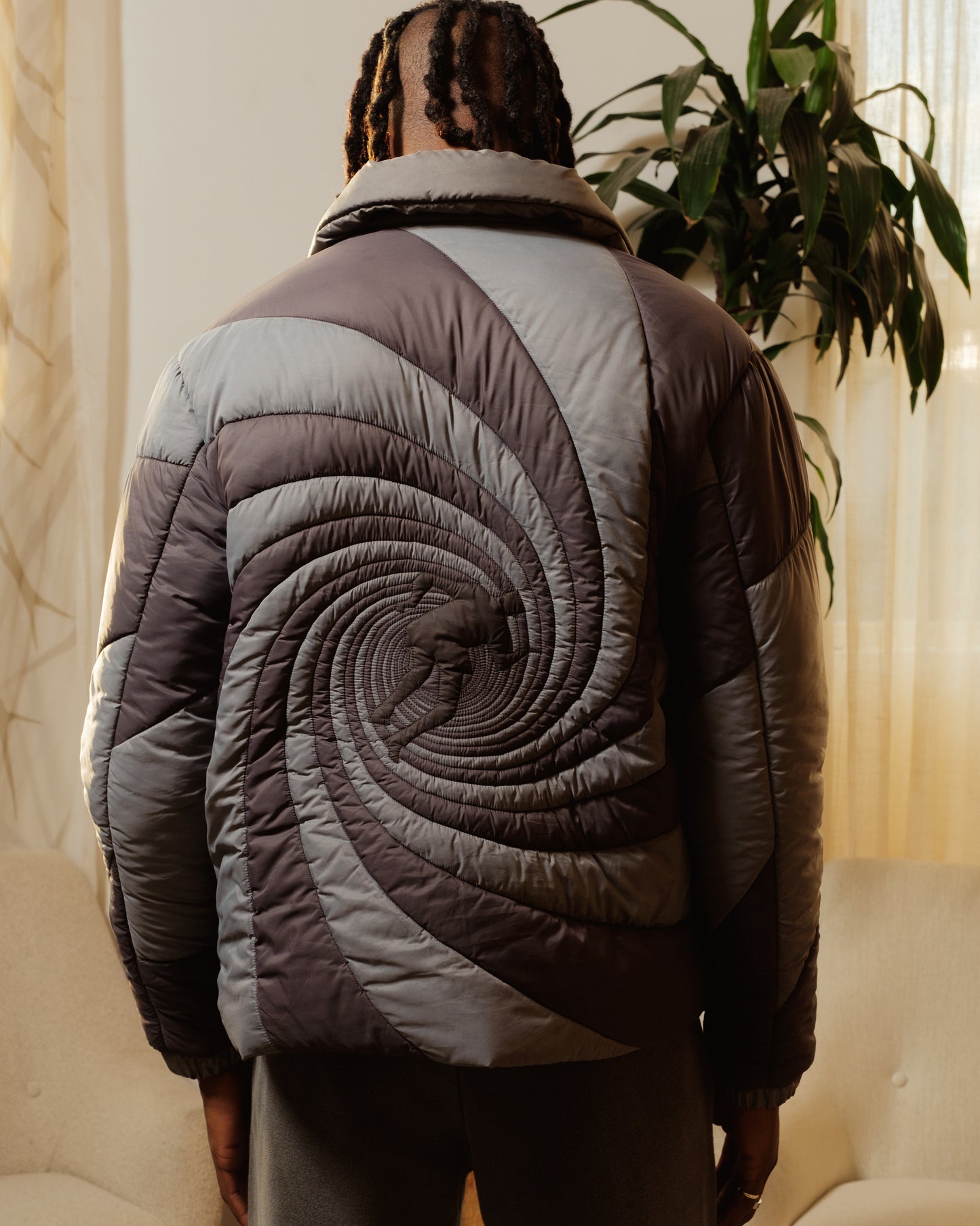 SAUL DYED QUILTED JACKET