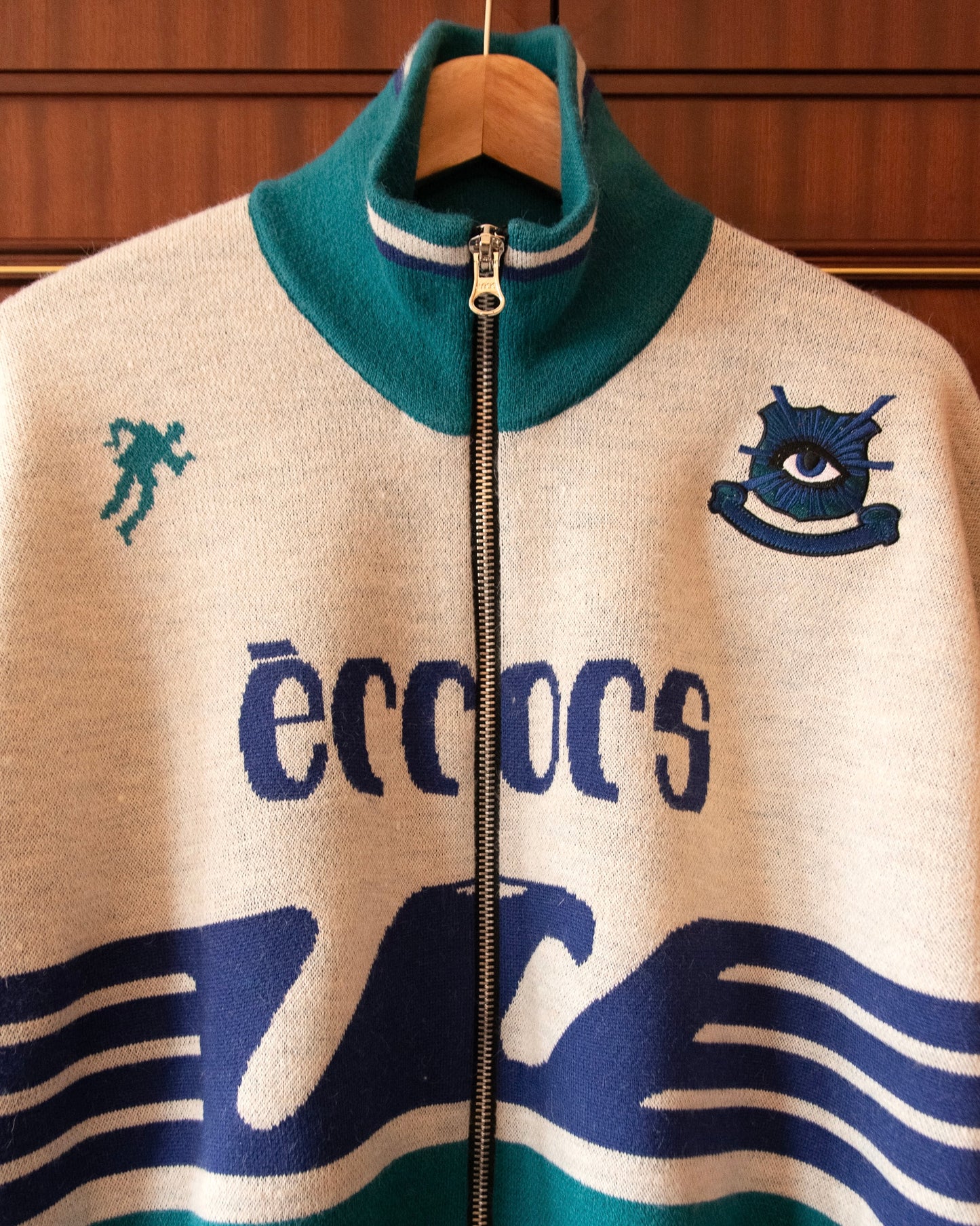 LE AQUILOTTI KNITTED FOOTBALL JACKET
