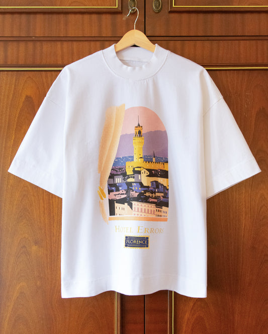 HOTEL ERRORS HEAVYWEIGHT TEE - FLORENCE (WHITE)