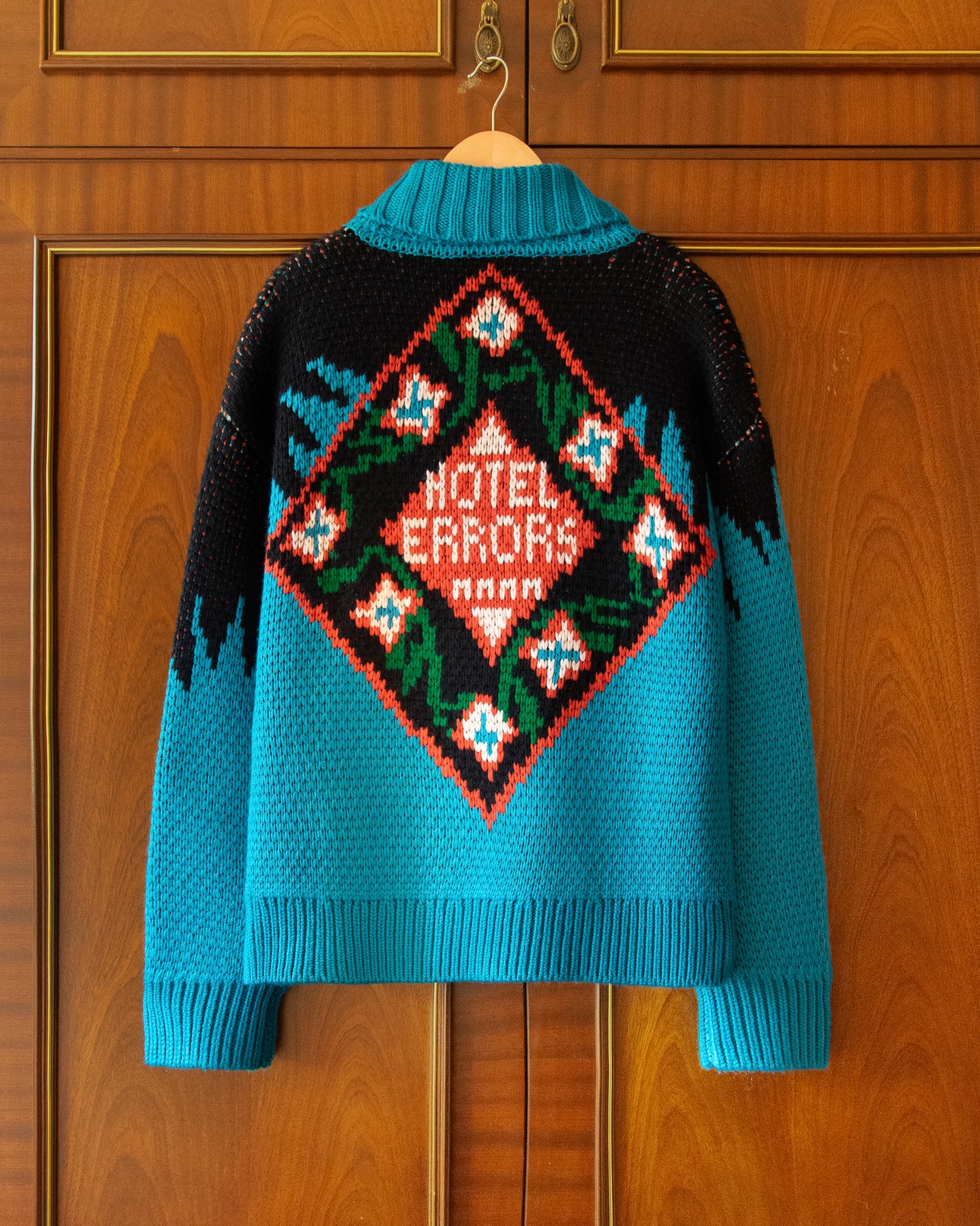 WOOL BLEND HOTEL ERRORS CARDIGAN