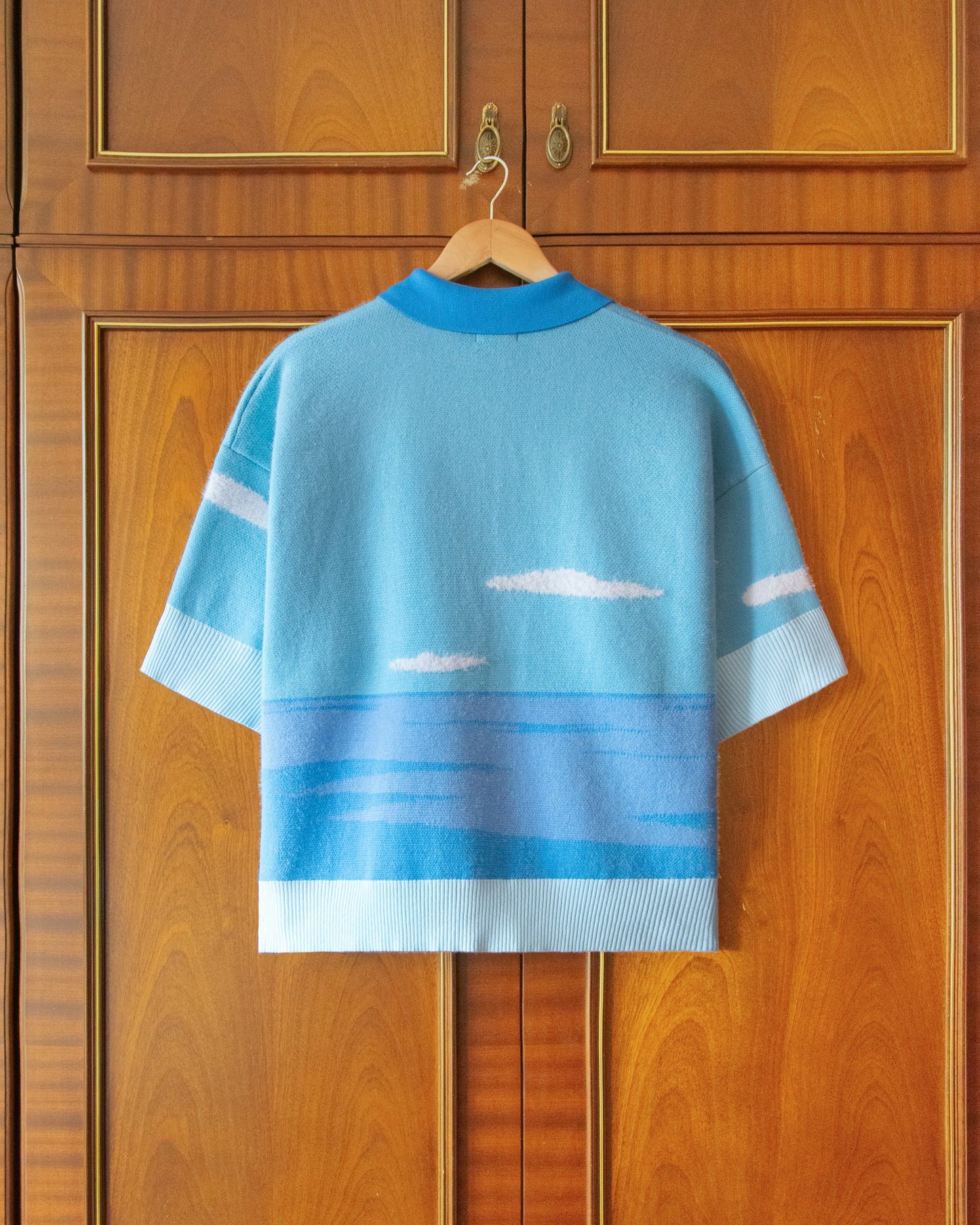 KNITTED SEASIDE RIDE POLO