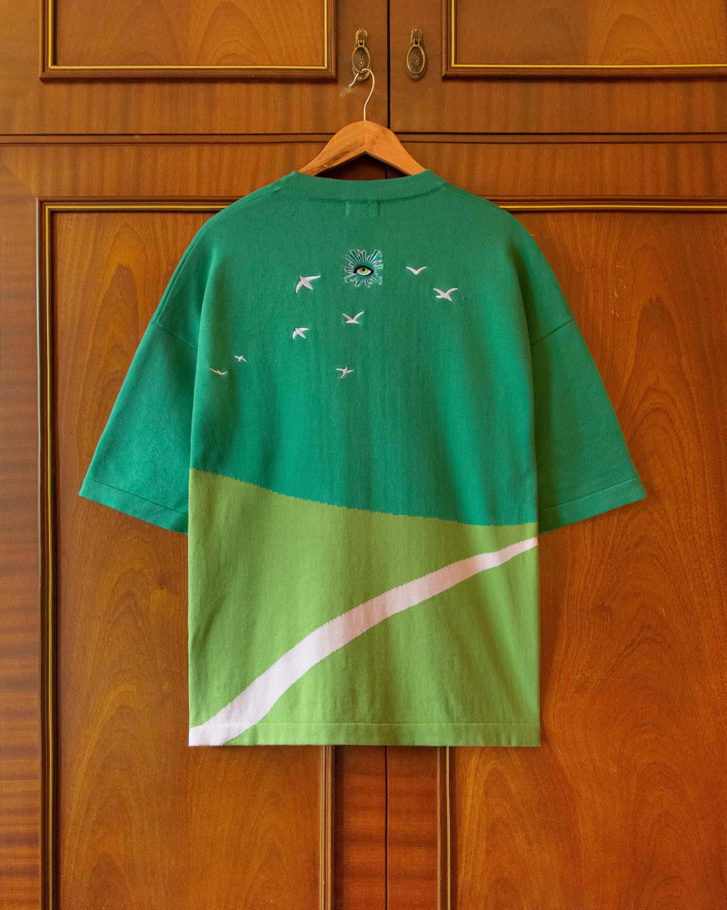 KNITTED COTTON BIKE RIDE TEE