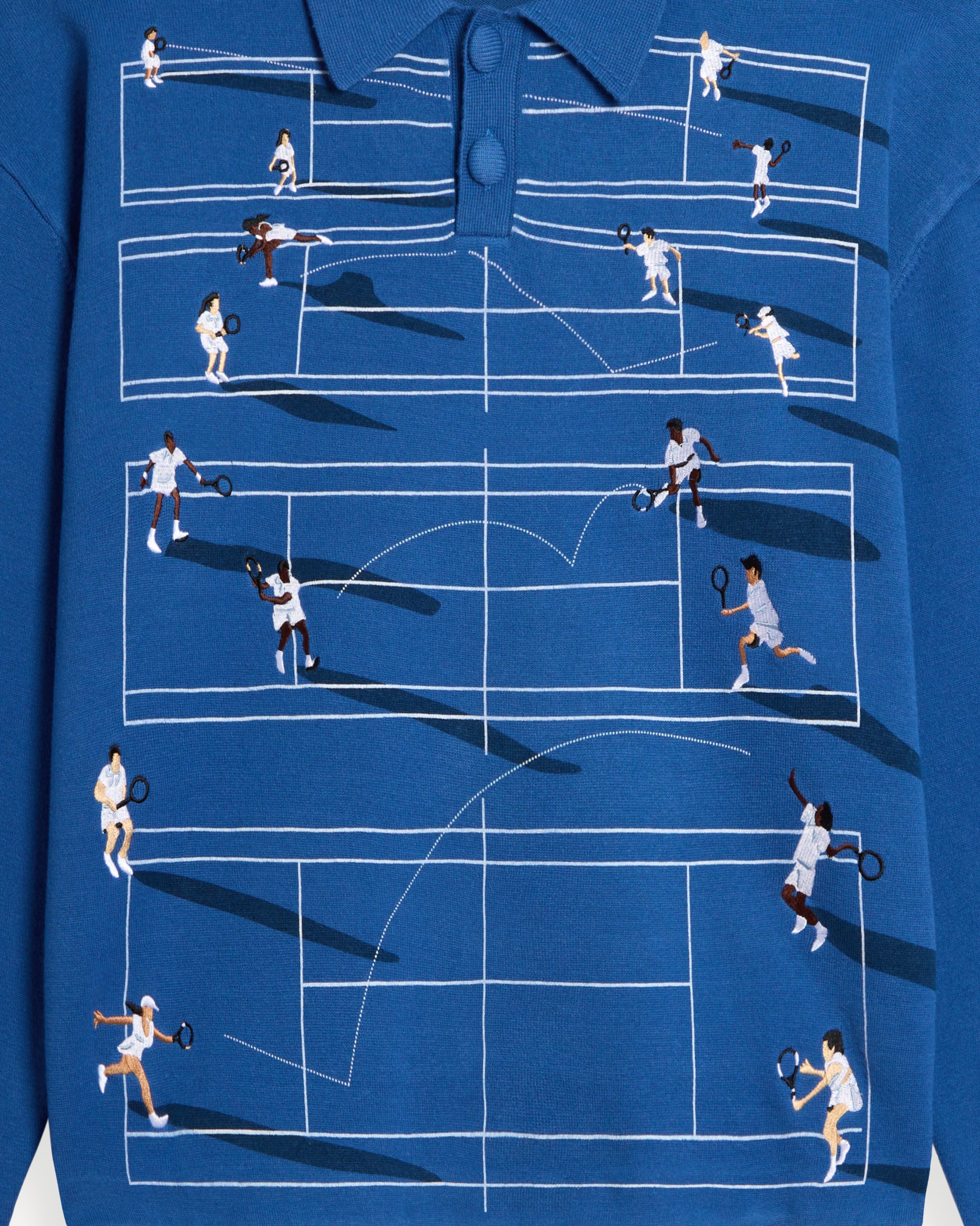 FINE KNIT TENNIS SWEATER - ASPHALT – HOUSE OF ERRORS