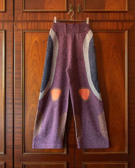 KNITTED MOTO PANTS