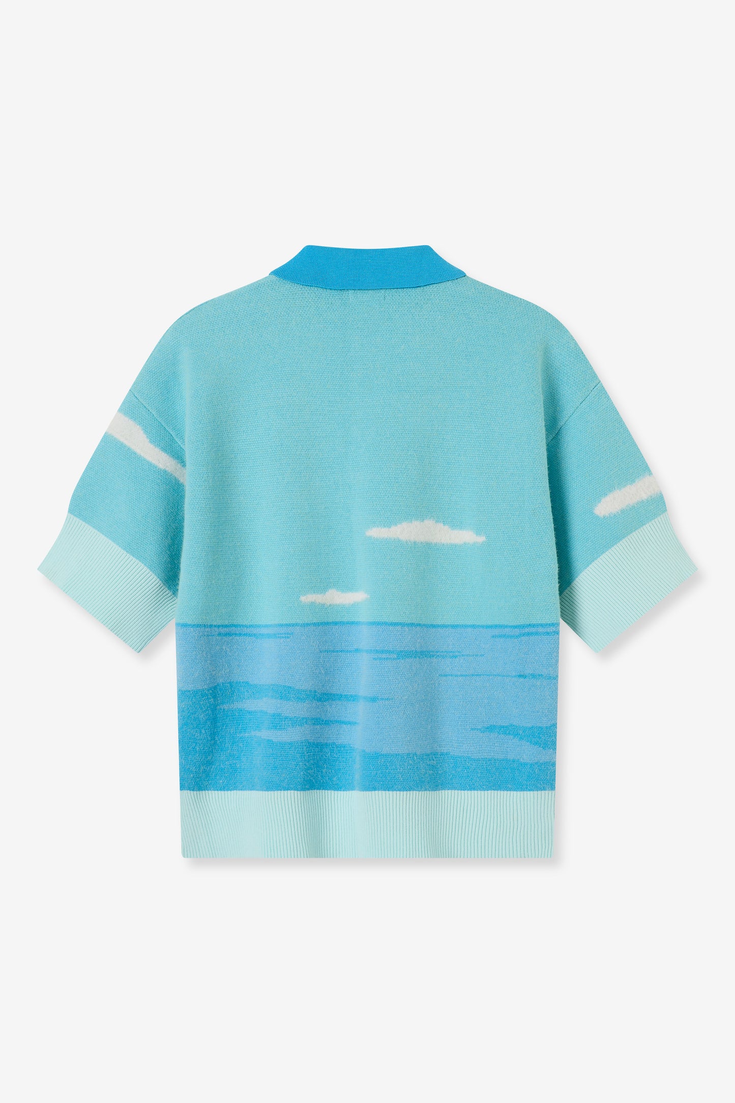 (NICK TEST) KNITTED SEASIDE RIDE POLO