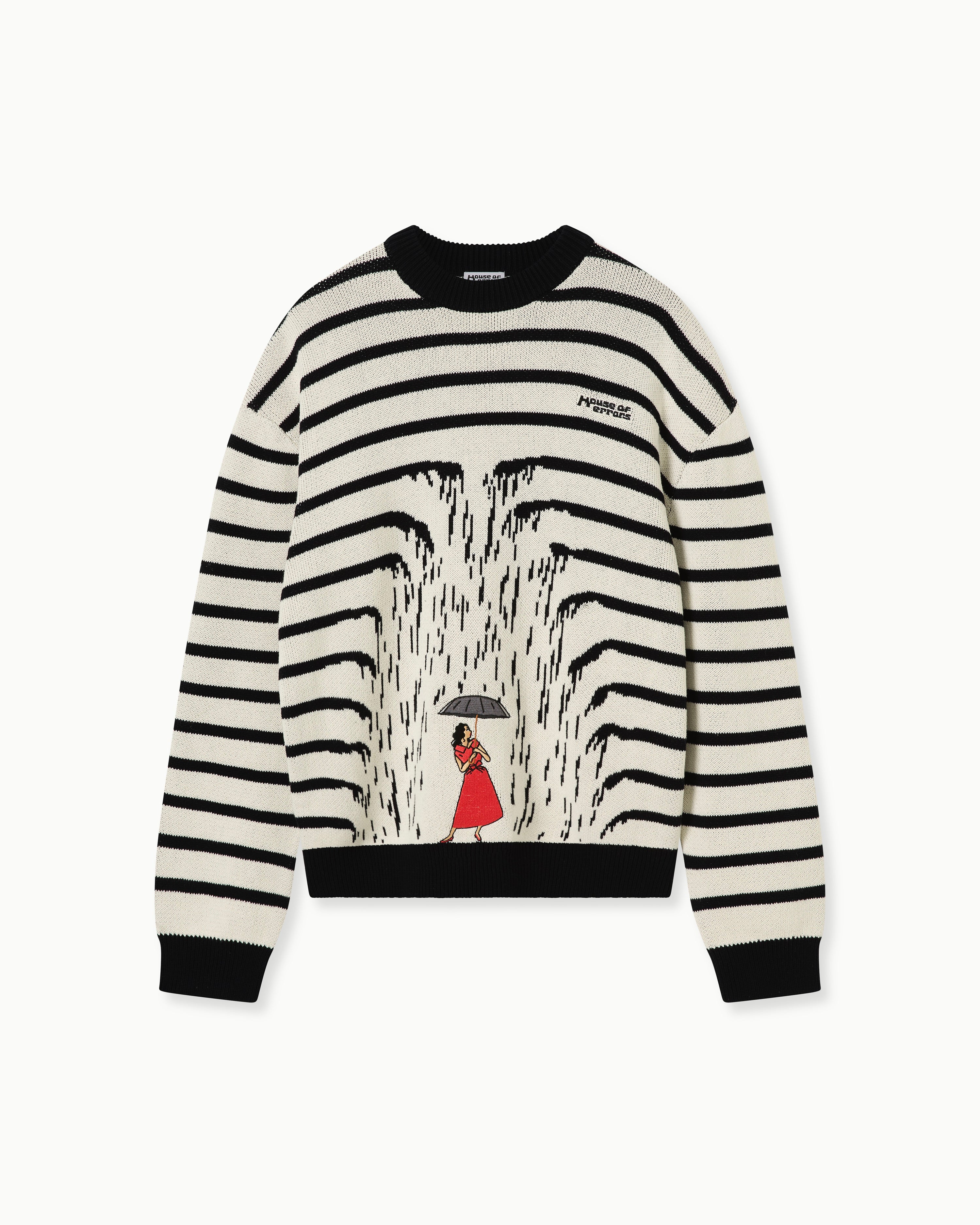 KNITTED COTTON RAIN-DREAM SWEATER