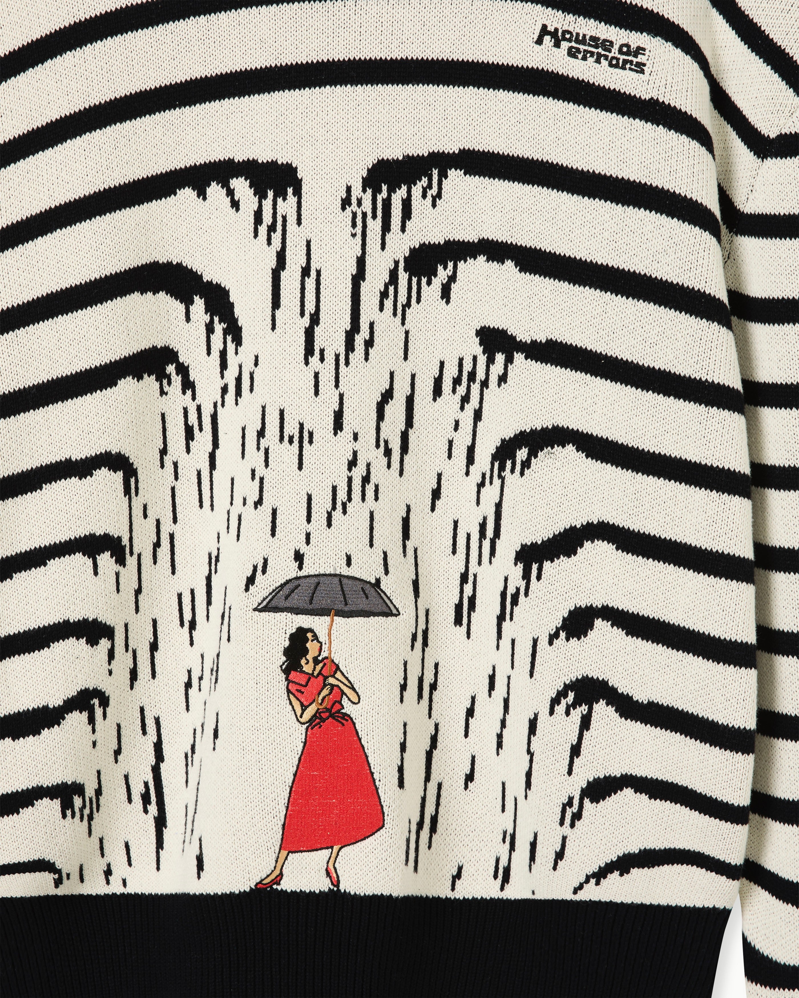 KNITTED COTTON RAIN-DREAM SWEATER