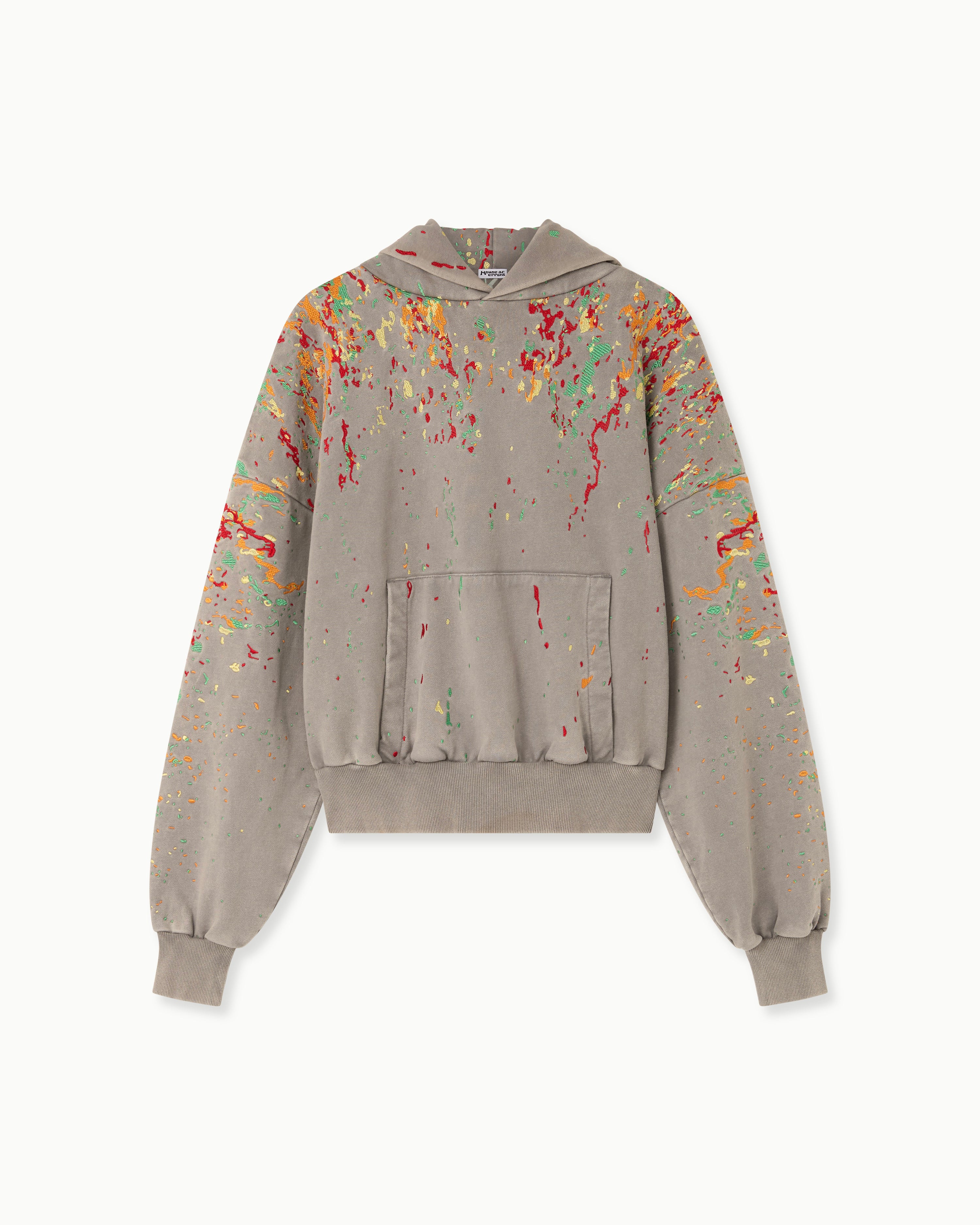 EMBROIDERED PAINT HOODIE