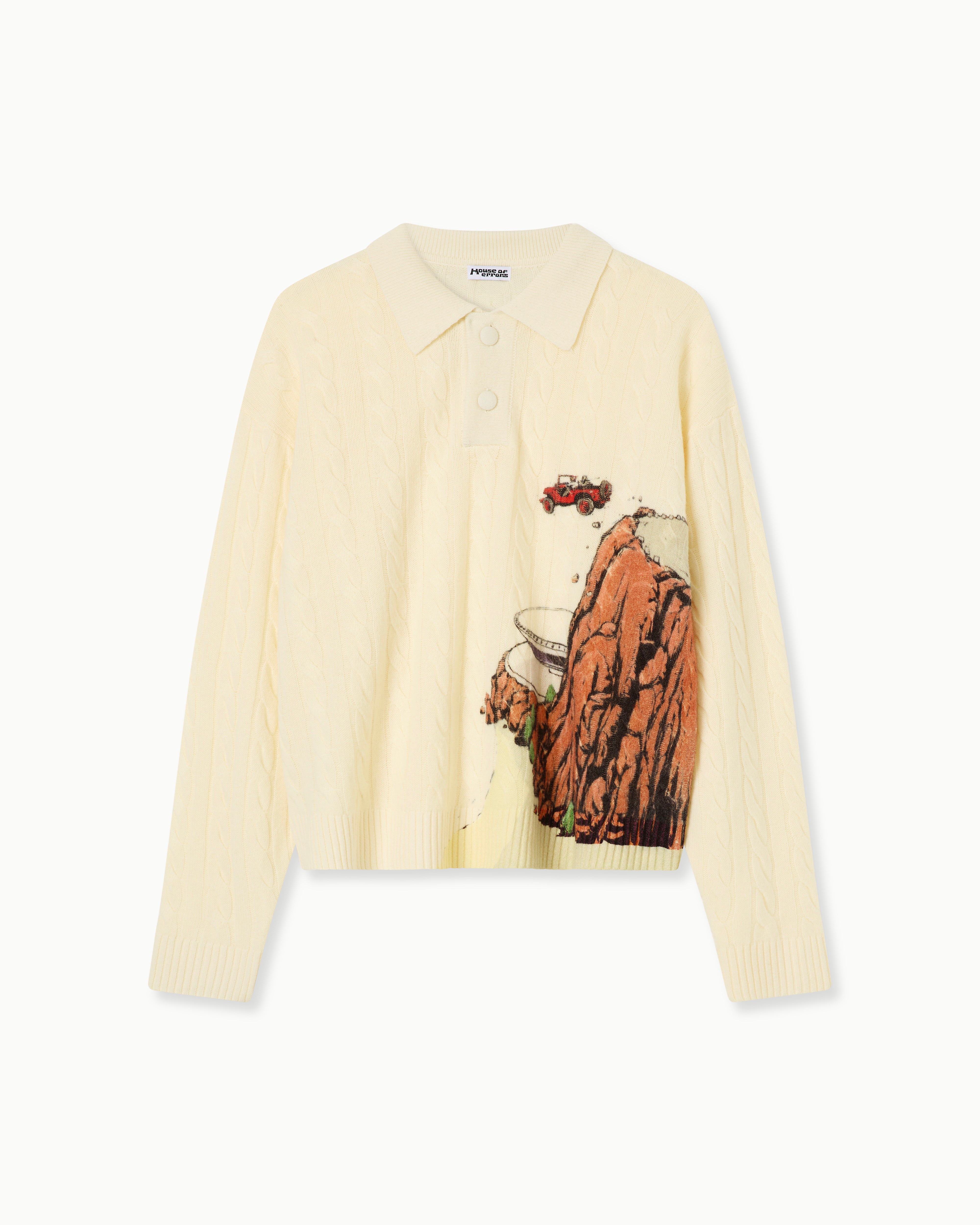 MERINO WOOL CABLE KNIT RUGBY – HOUSE OF ERRORS