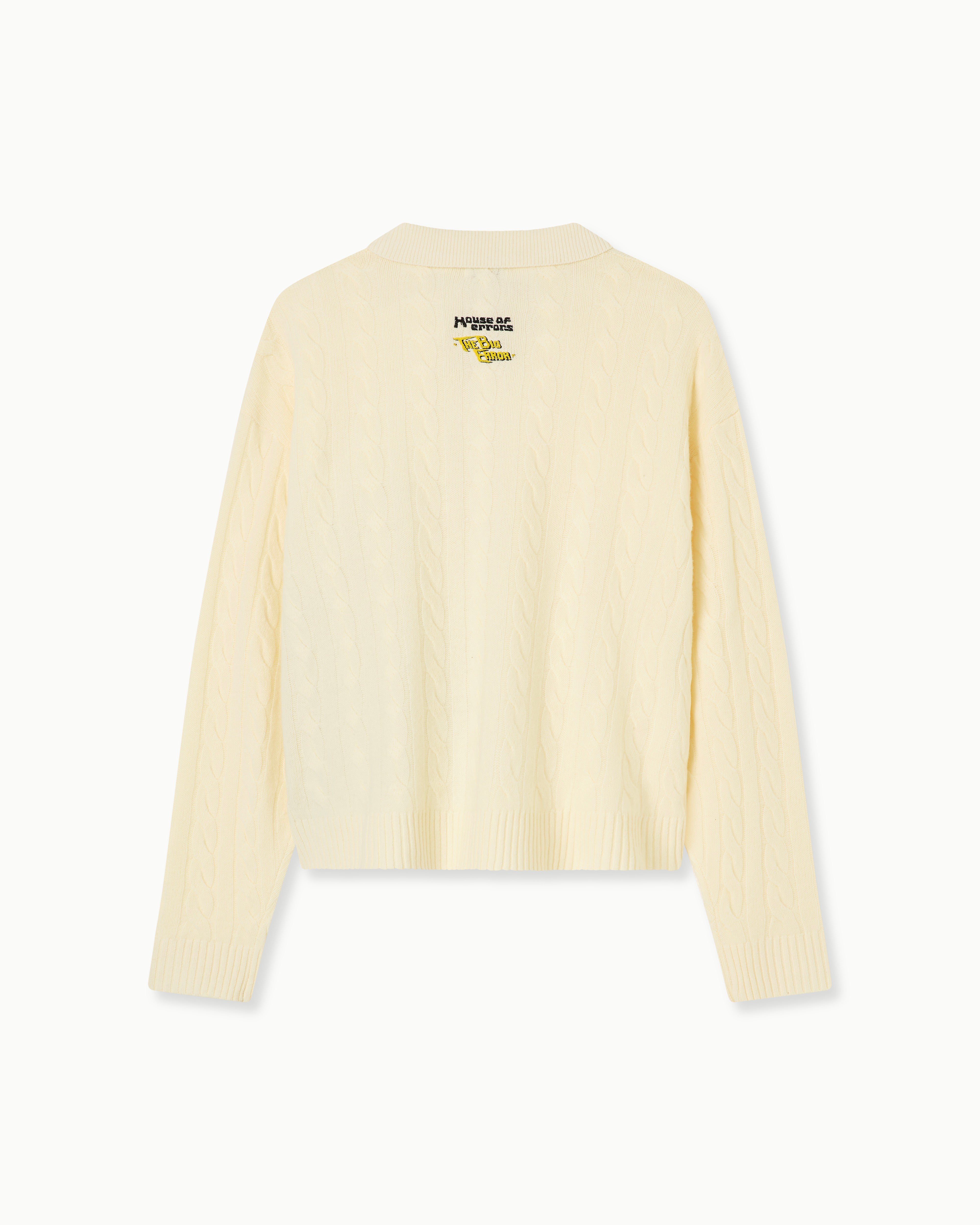 MERINO WOOL CABLE KNIT RUGBY – HOUSE OF ERRORS