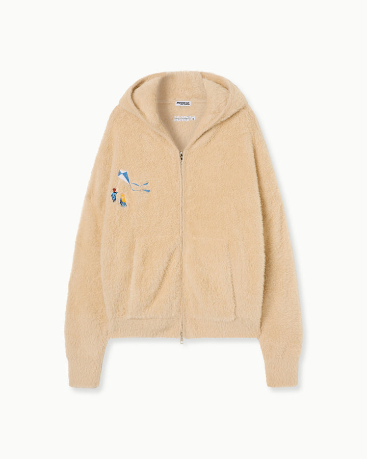 (NICK TEST) SHAGGY WHEAT FIELD ZIP HOODIE