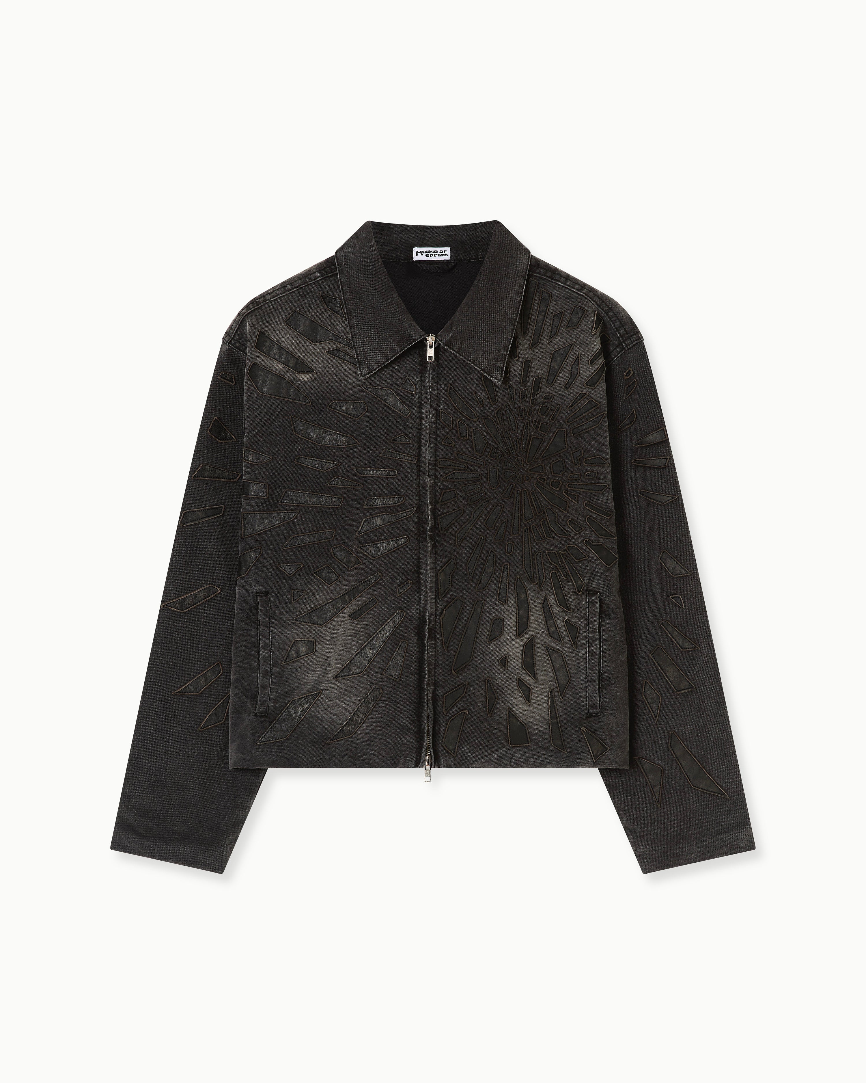 SMASHED LEATHER GLASS JACKET