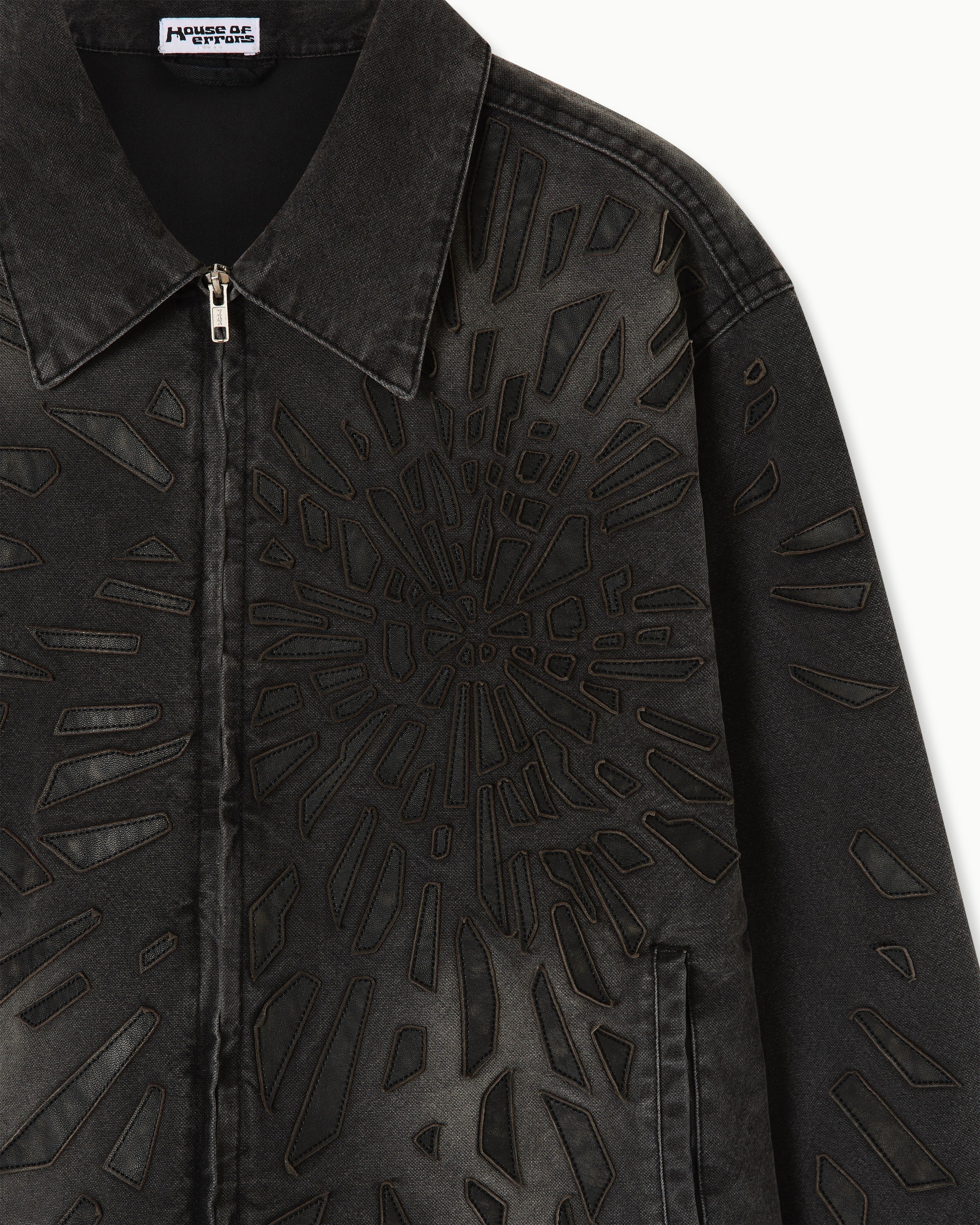 SMASHED LEATHER GLASS JACKET