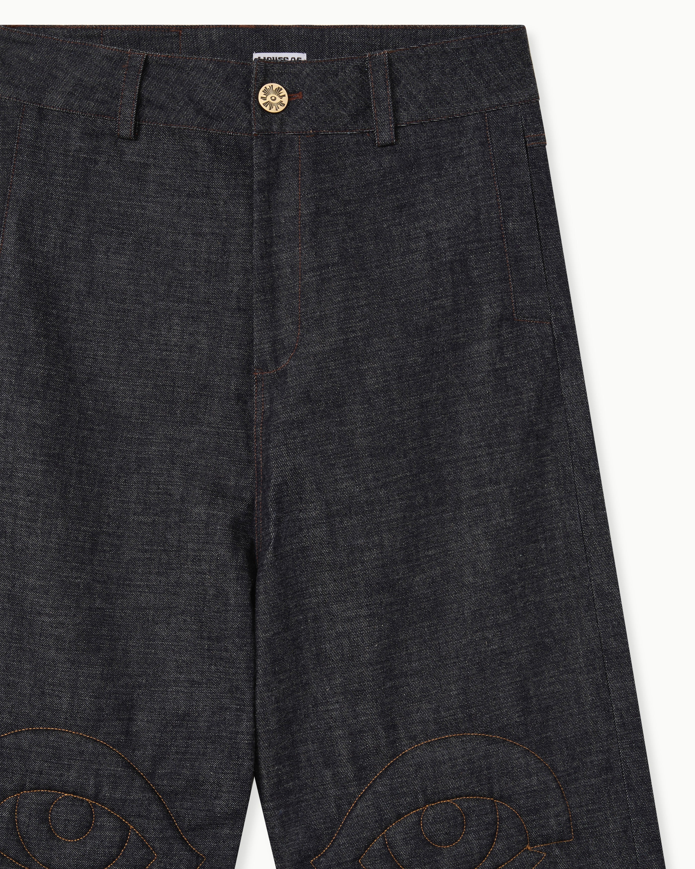 EYE PAD JEANS IN RAW INDIGO