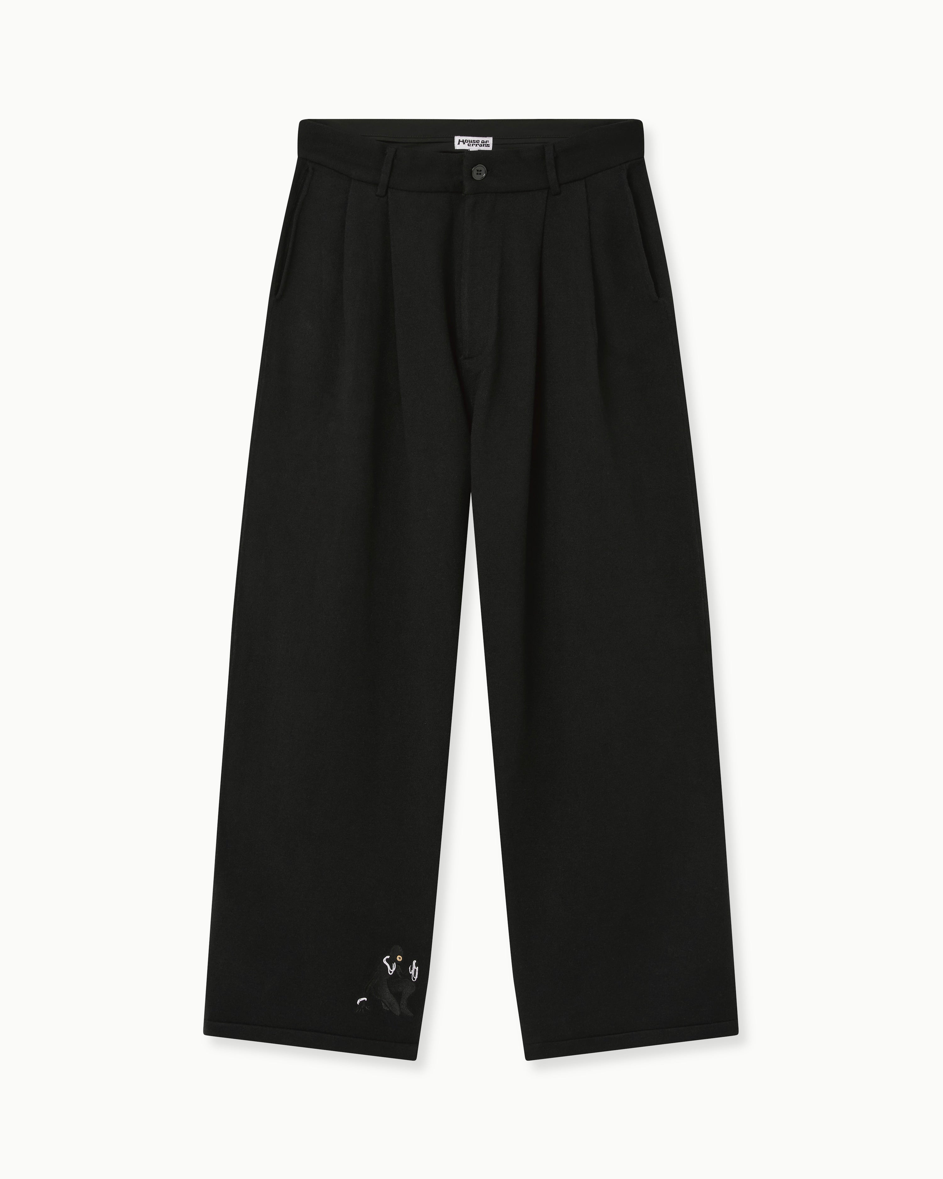 KNITTED CAT BURGLAR TROUSERS