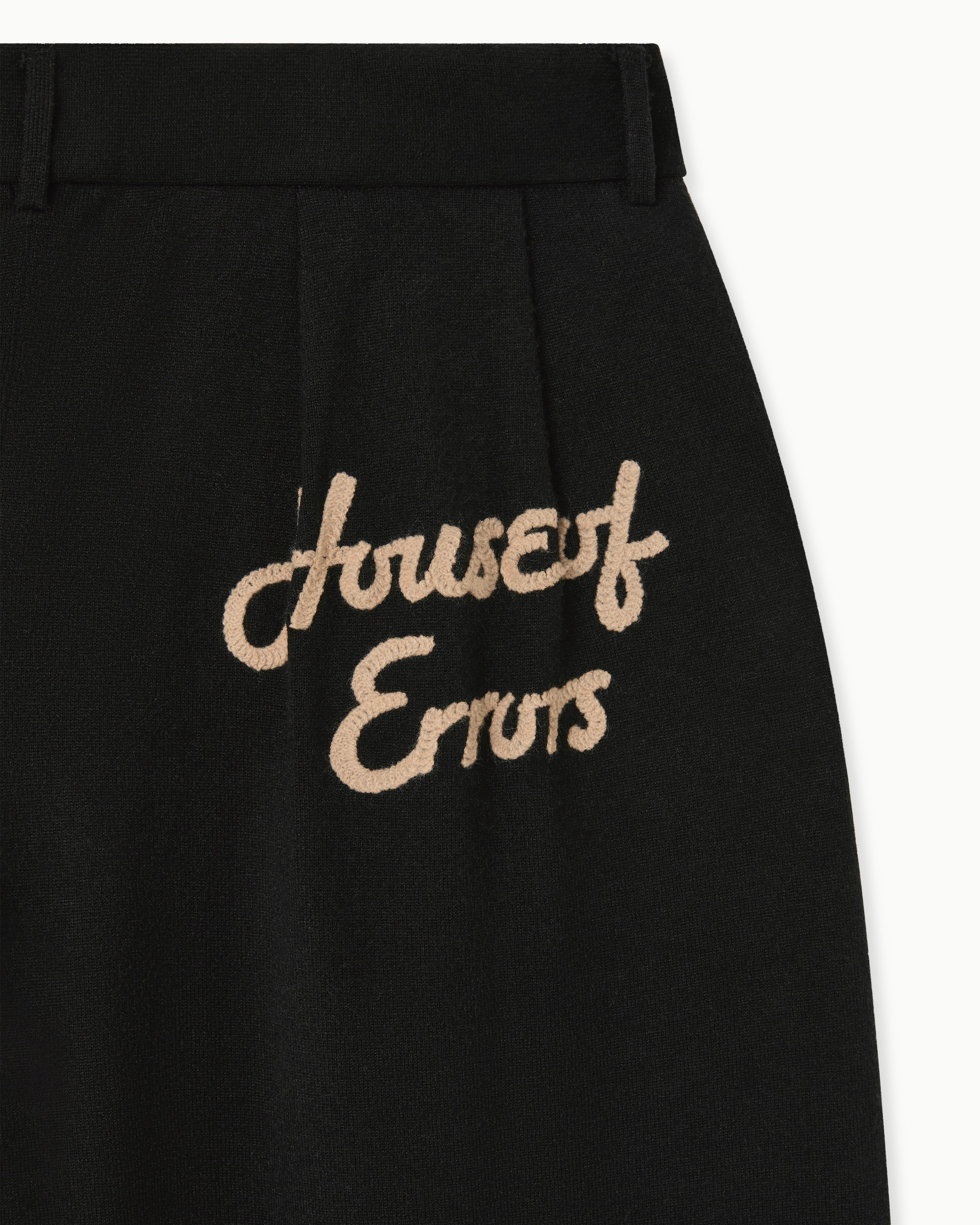 KNITTED CAT BURGLAR TROUSERS