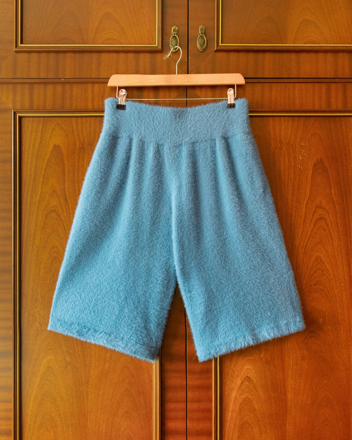 SHAGGY KNITTED SHORTS