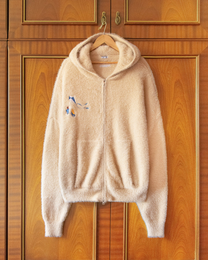 SHAGGY WHEAT FIELD ZIP HOODIE