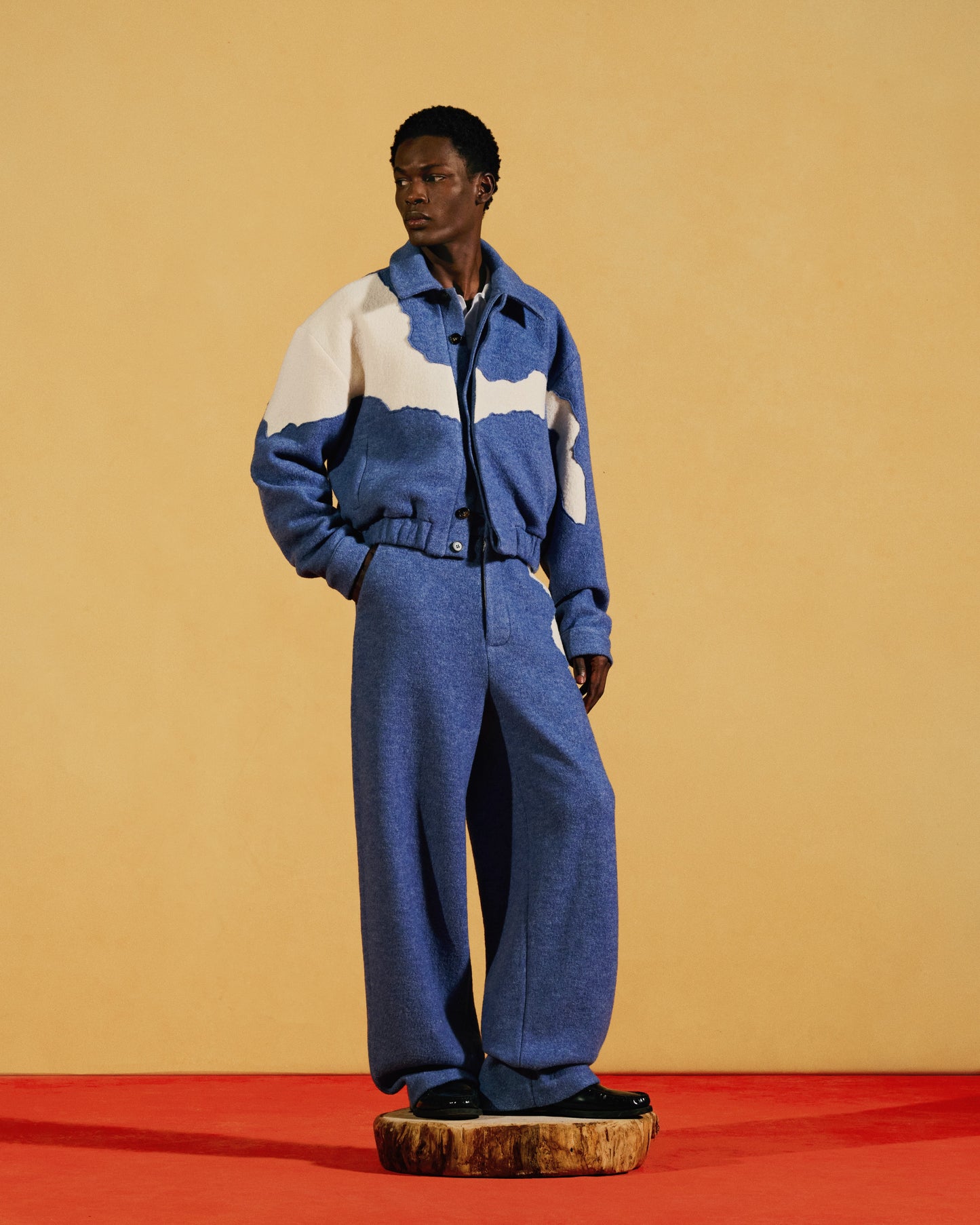 WOOL 'PLANCHE A NEIGE' TROUSERS