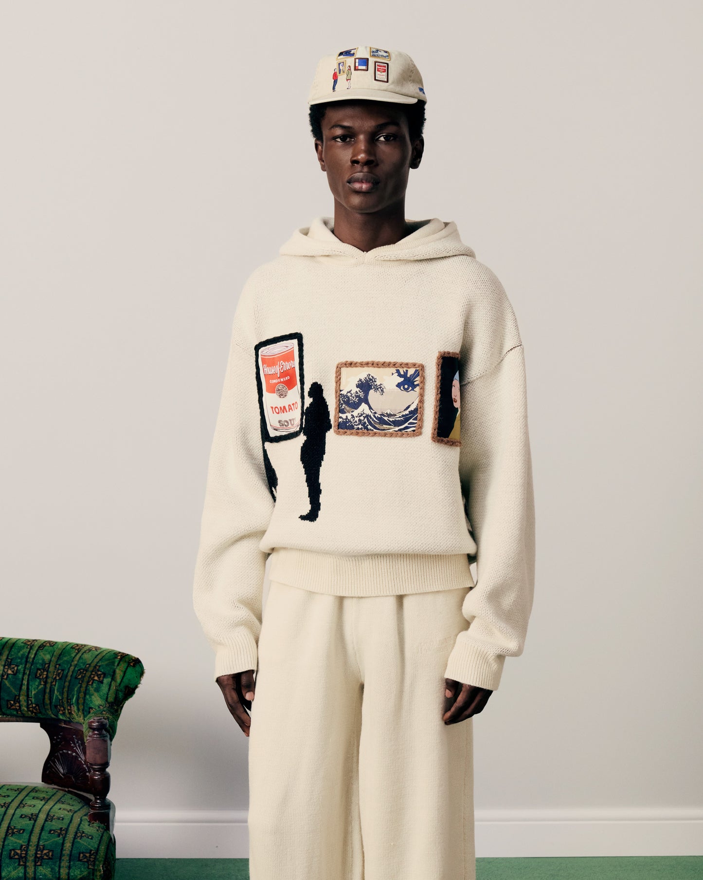KNITTED GALLERY HOODIE