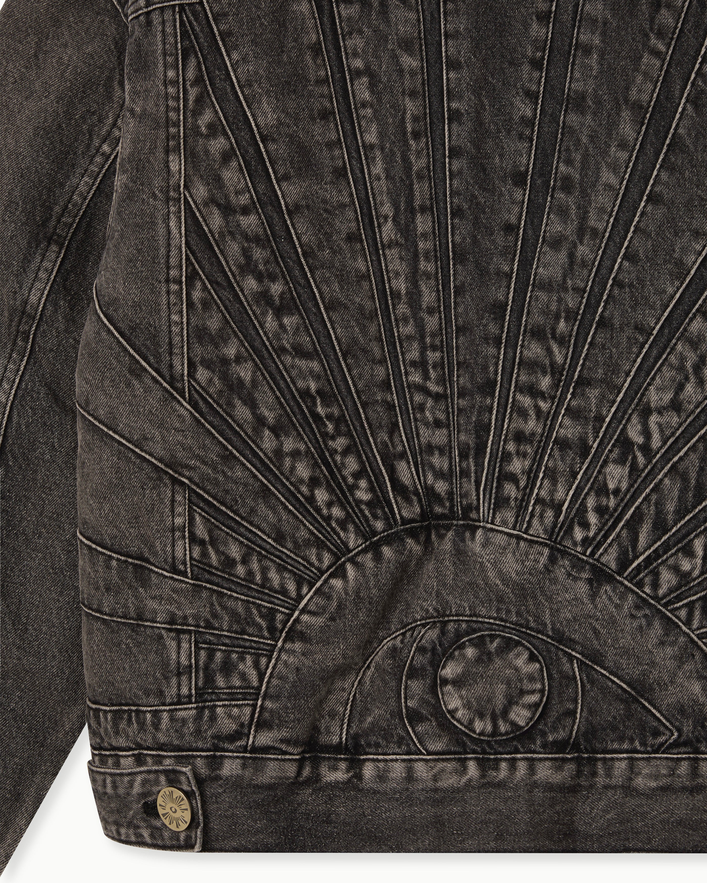 ALL-SEEING DENIM JACKET IN WASHED BLACK