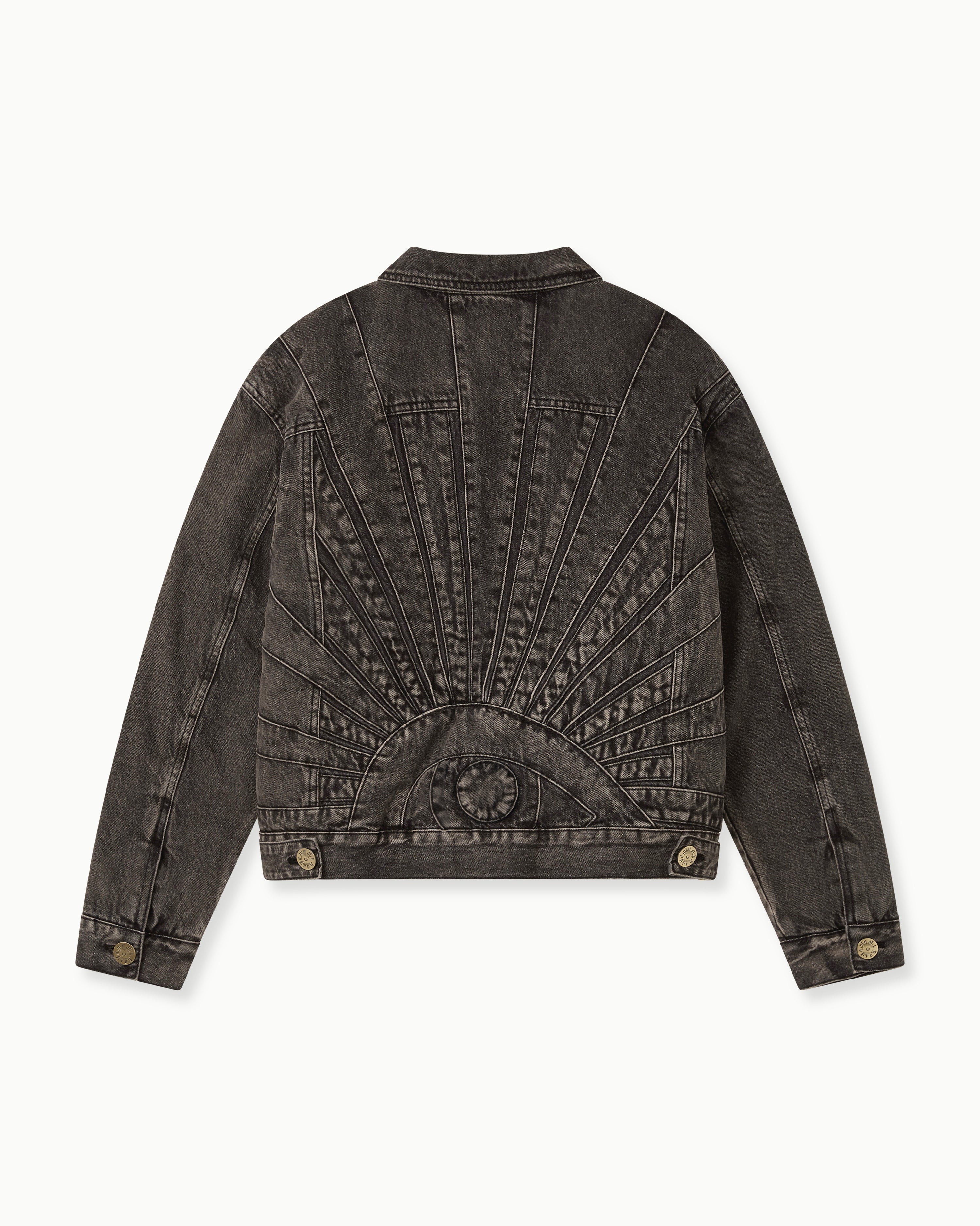 ALL-SEEING DENIM JACKET IN WASHED BLACK