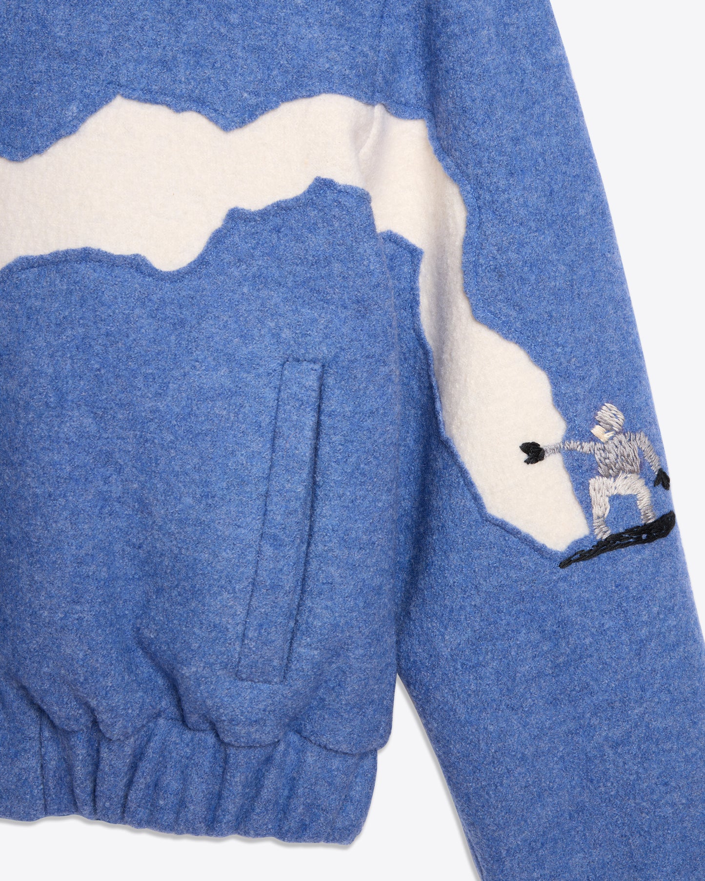 WOOL 'PLANCHE A NEIGE' BOMBER (TEST)