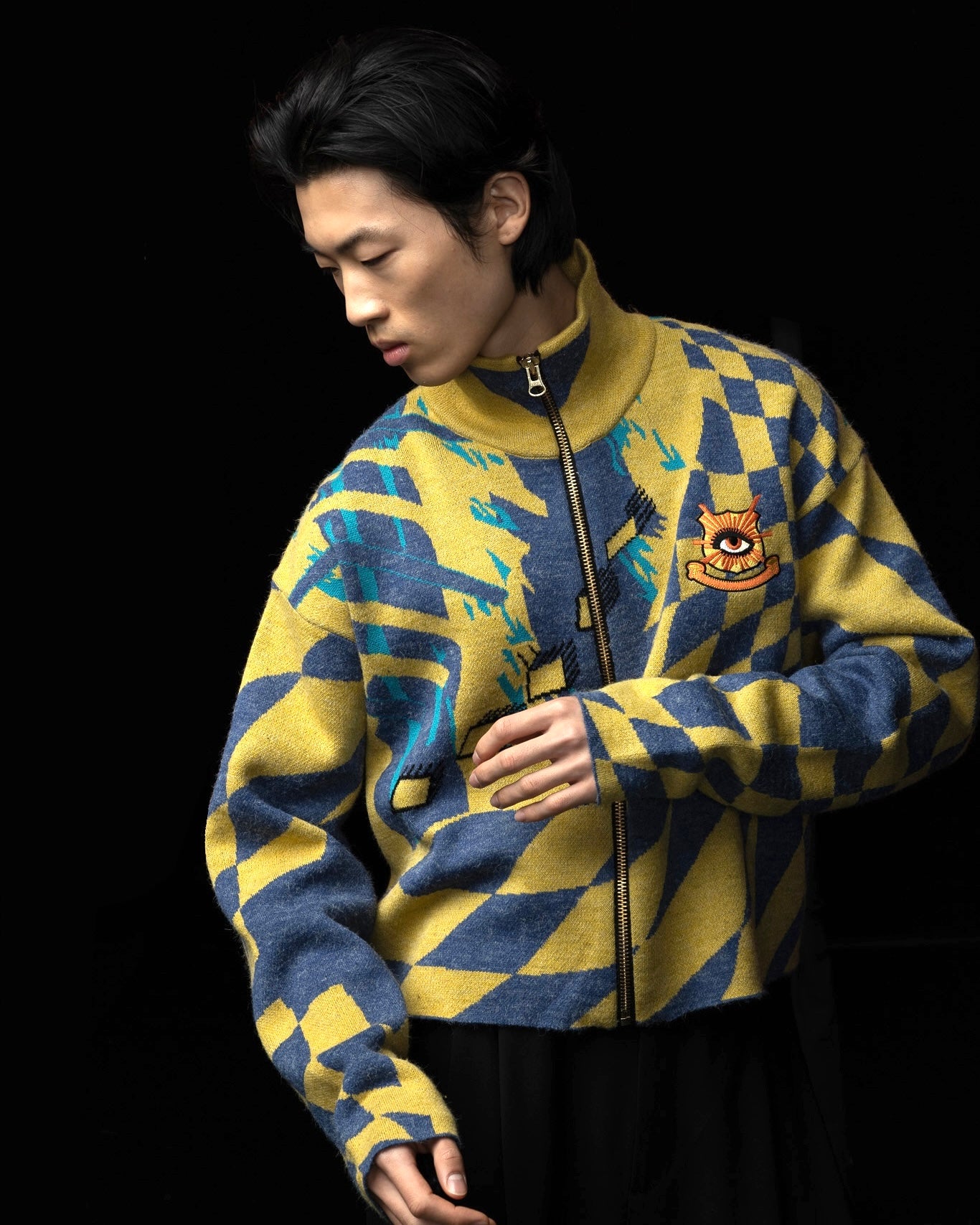 GREAT DANE KNITTED FOOTBALL JACKET