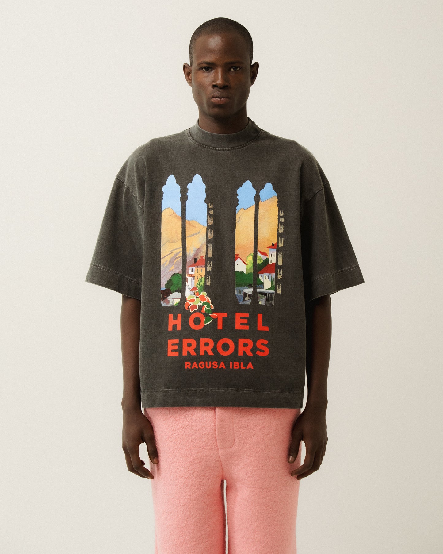 HOTEL ERRORS HEAVYWEIGHT TEE - RAGUSA IBLA (SABLE)