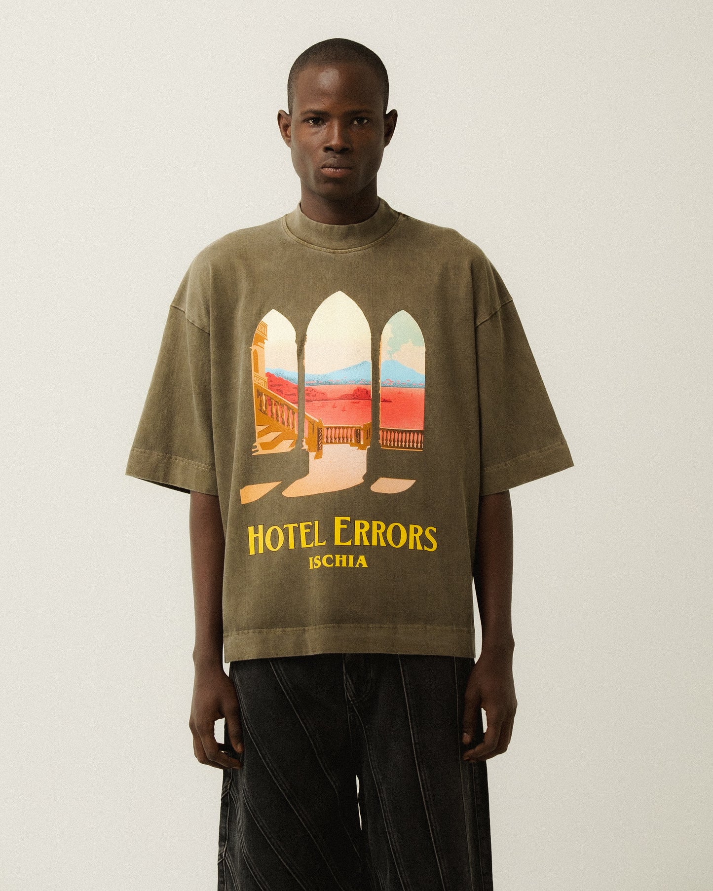 HOTEL ERRORS HEAVYWEIGHT TEE - ISCHIA (SILT)