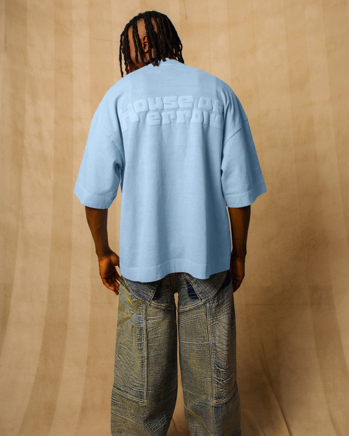 ALL-SEEING HEAVYWEIGHT TEE IN NEPTUNE